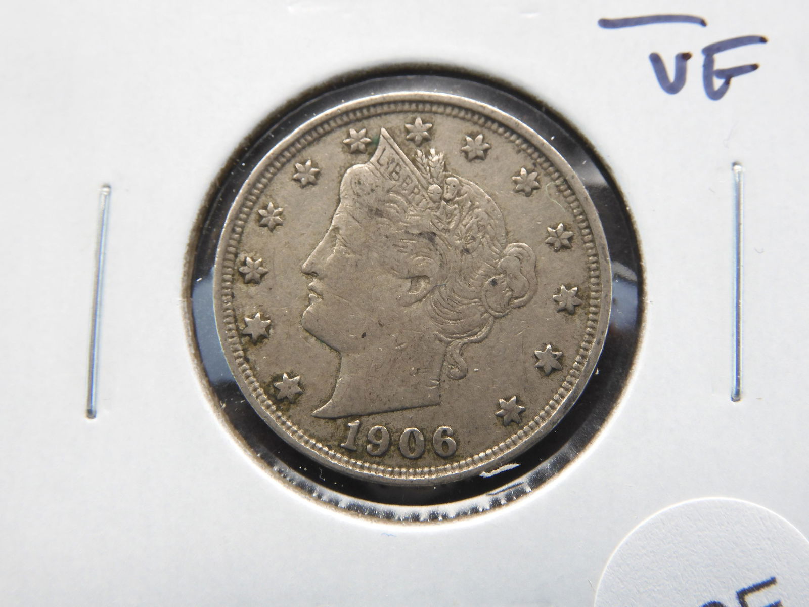 1906 Liberty "V" Nickel.  VF. (1 of 3)