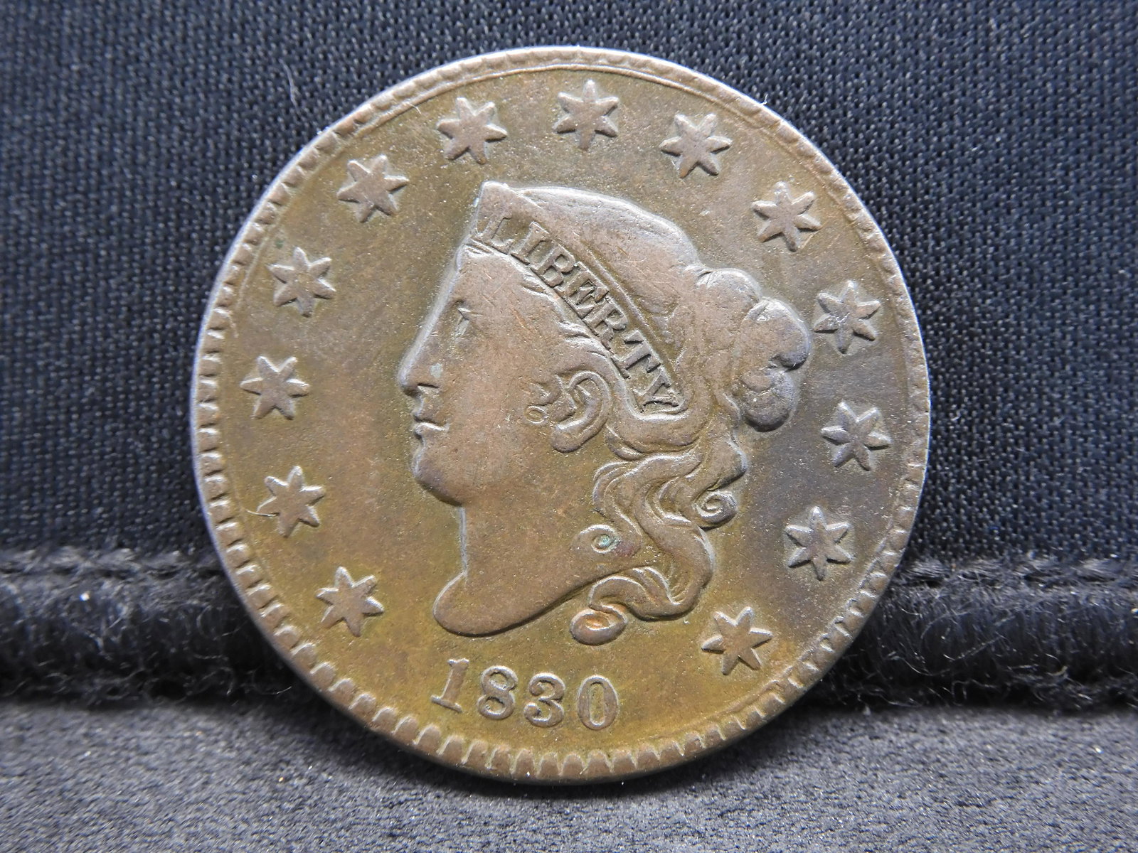 1830 Coronet Head Large Cent - Tough Type! (1 of 2)