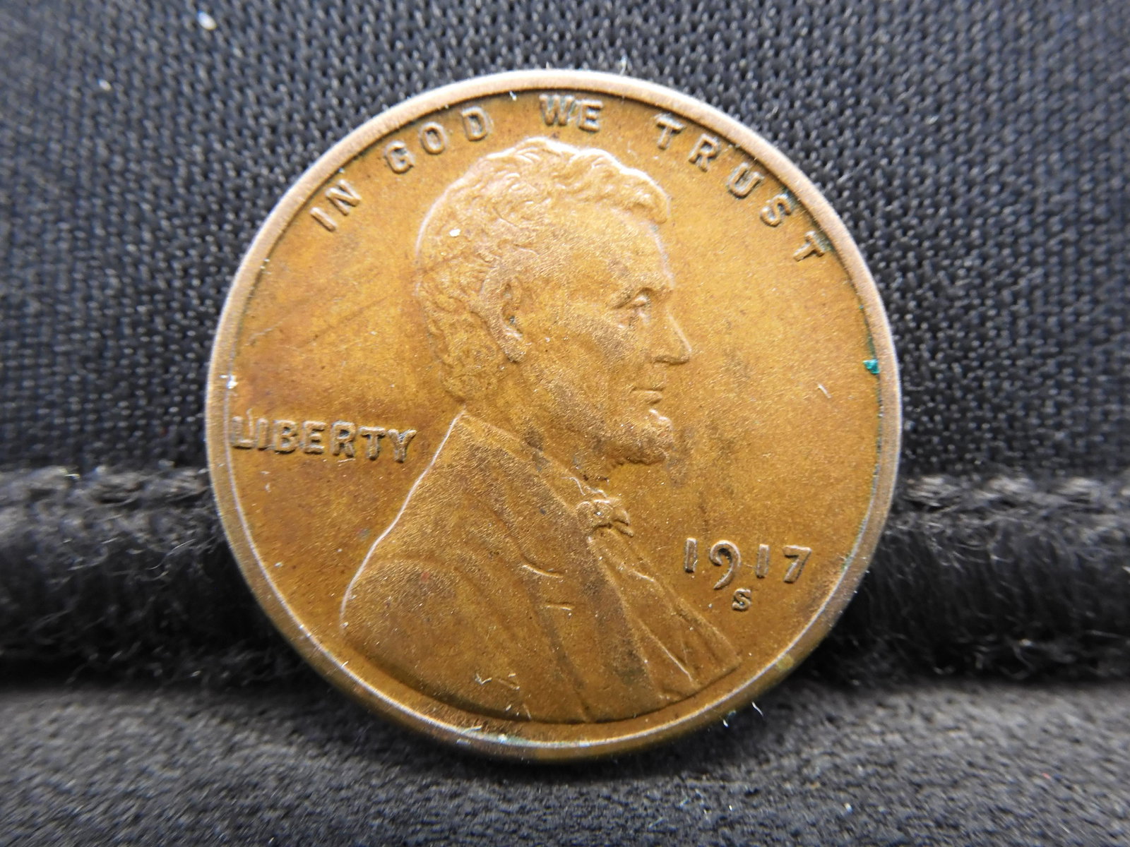 1917-S Lincoln Wheat Cent - AU+ Condition (1 of 2)