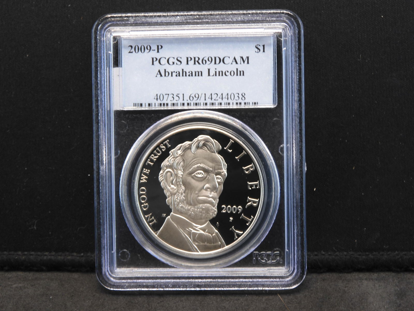 2009-P PCGS PR69 DCAM Abraham Lincoln Silver Dollar - (1 of 4)