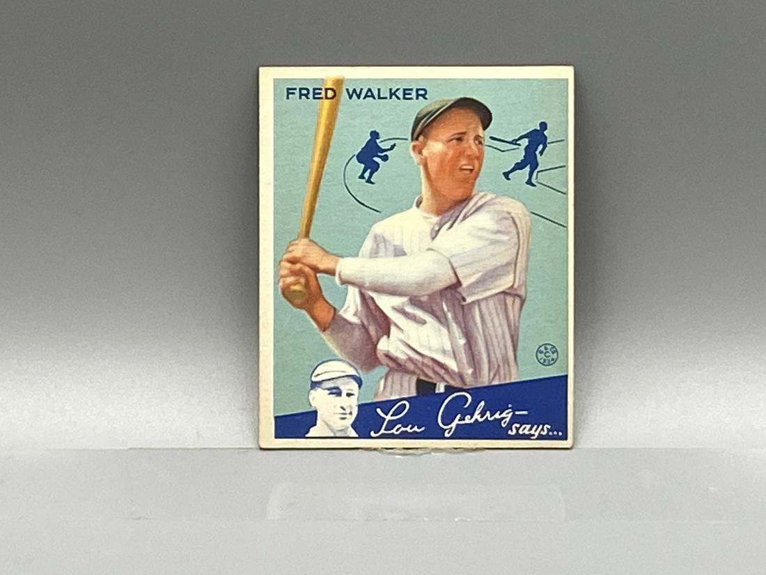 1934 Goudey Fred Walker #39: 1934 Goudey Fred Walker #39