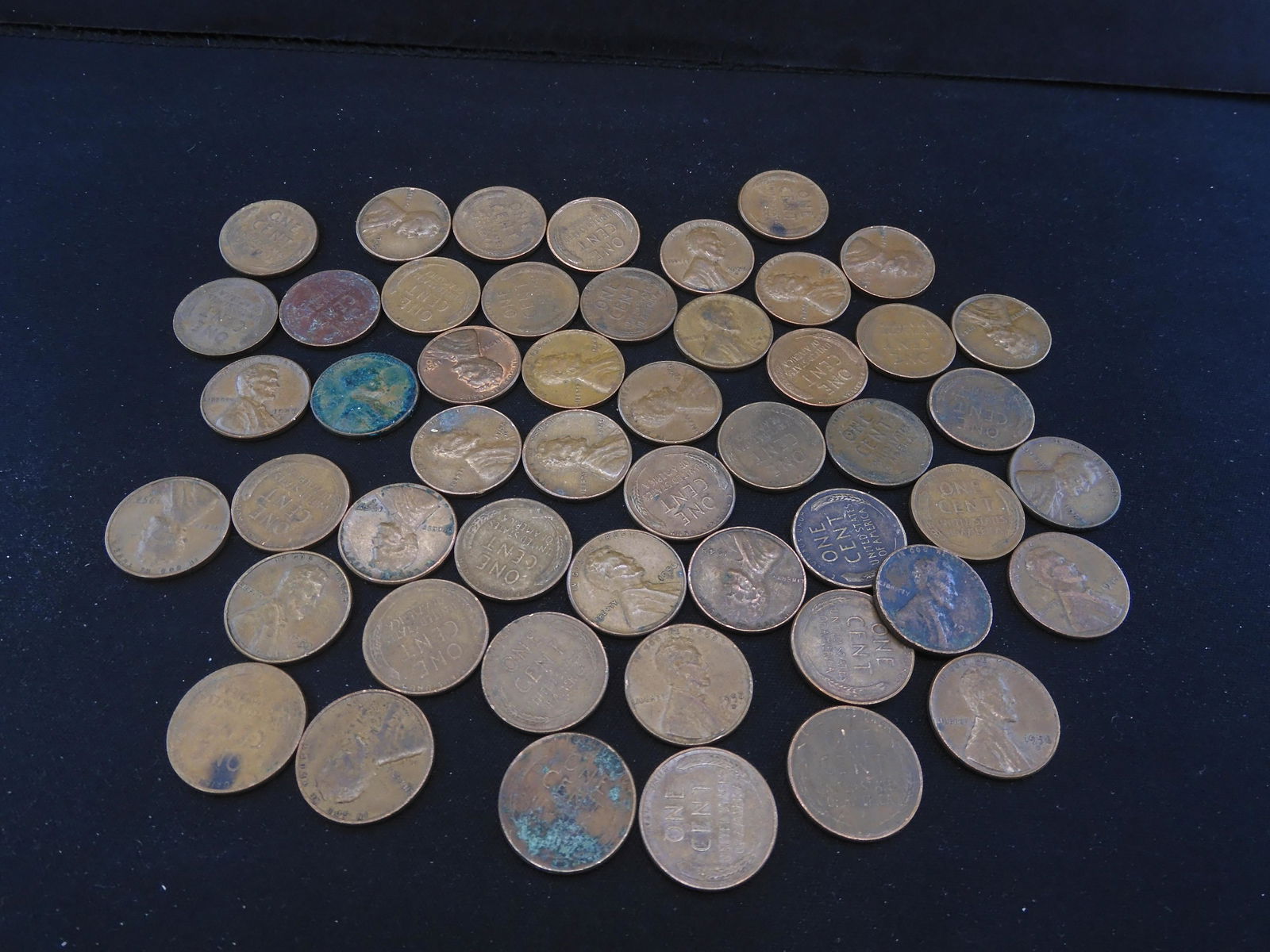 50 Lincoln Wheat Cents (1 of 5)