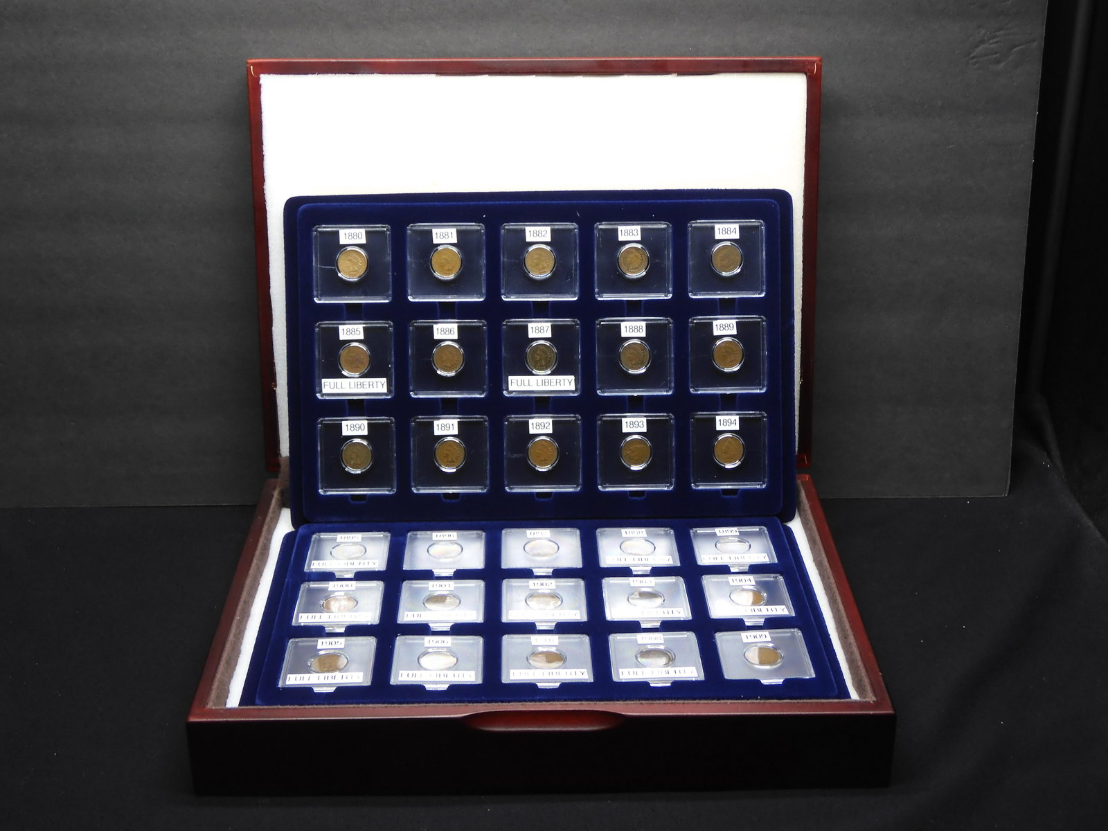 30 â€“ Consecutive Indian Head Cents 1880-1909, 14 Half (1 of 9)