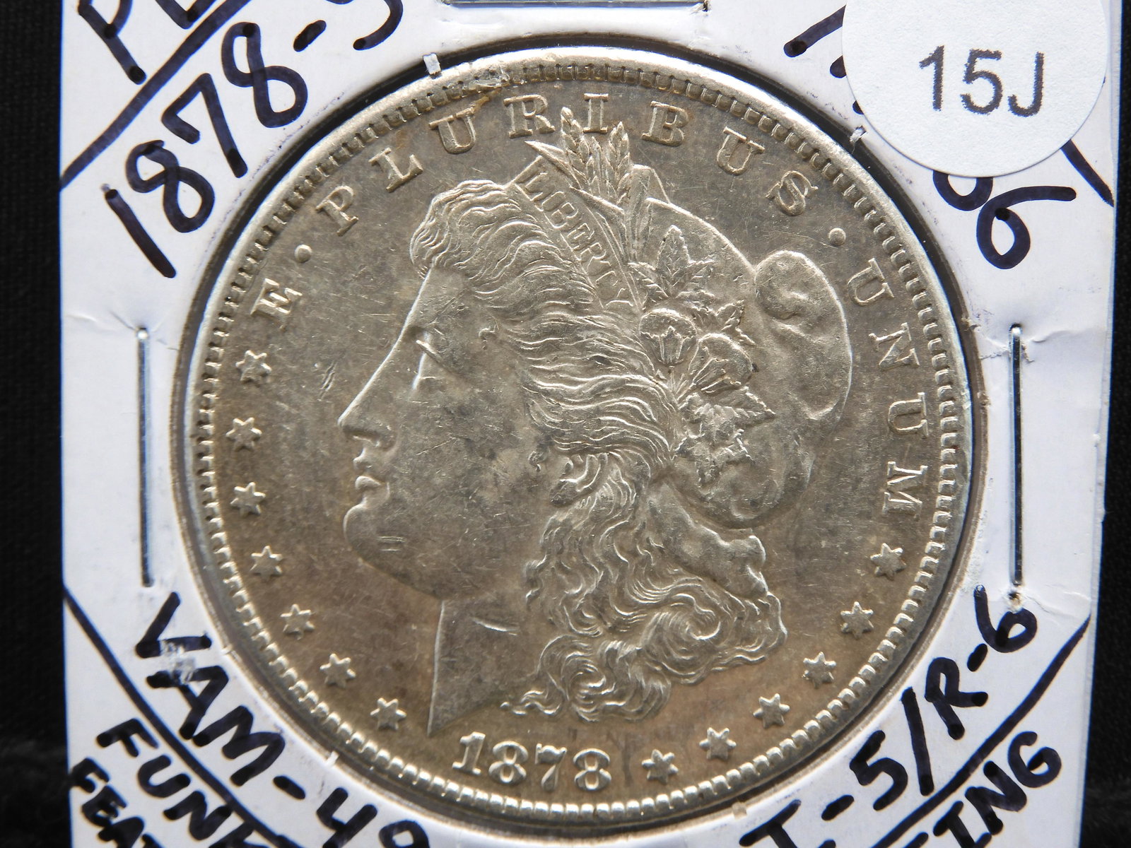 1878-S Morgan - Funky Feather VAM 49 Rare PL/MS (Top 30 (1 of 3)