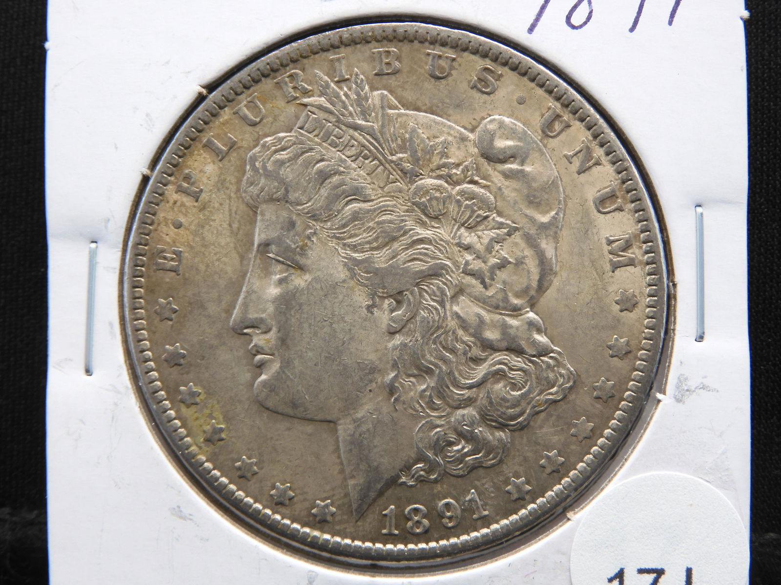1891 Morgan Silver Dollar - AU-BU/UNC (1 of 3)