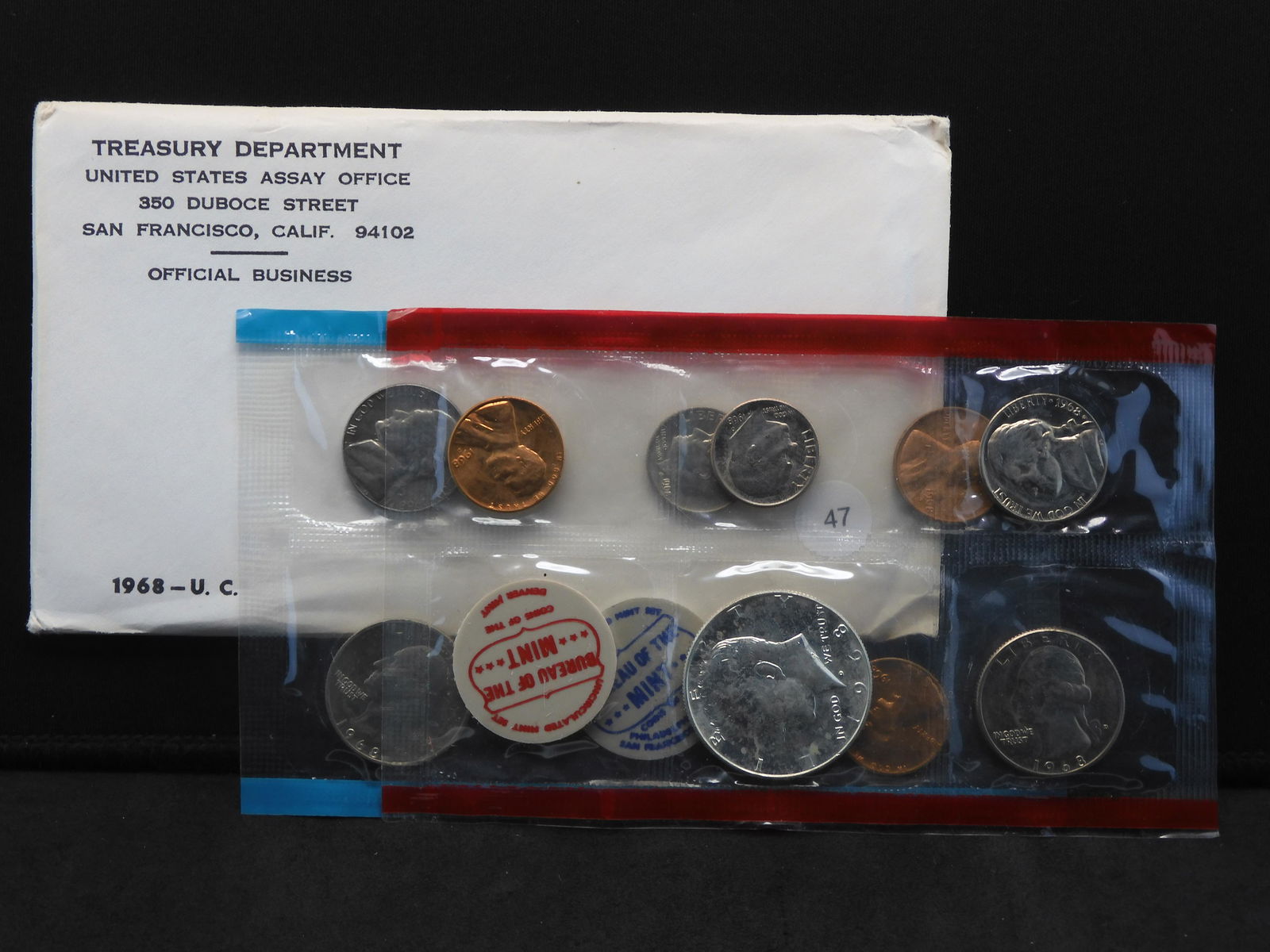 1968 P/D/S 10 Coin US Mint Set.  GEM BU.  Has the 68-D (1 of 5)