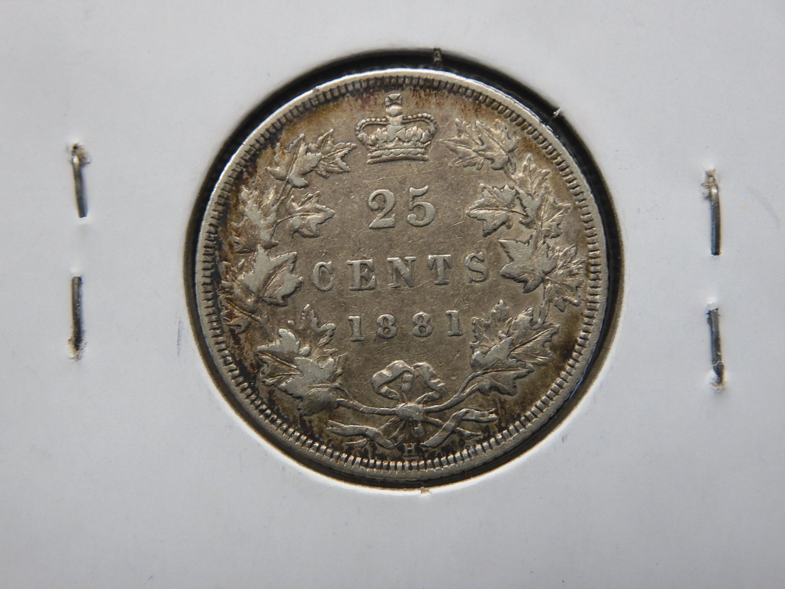 1881-H Canada Silver 25c.  VF. (1 of 3)