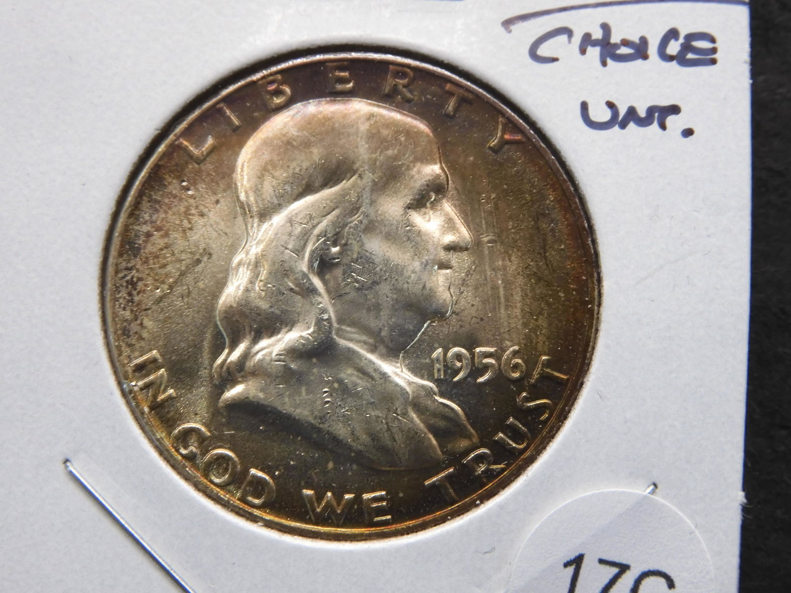 1956 Franklin 50c.  Choice UNC. (1 of 3)