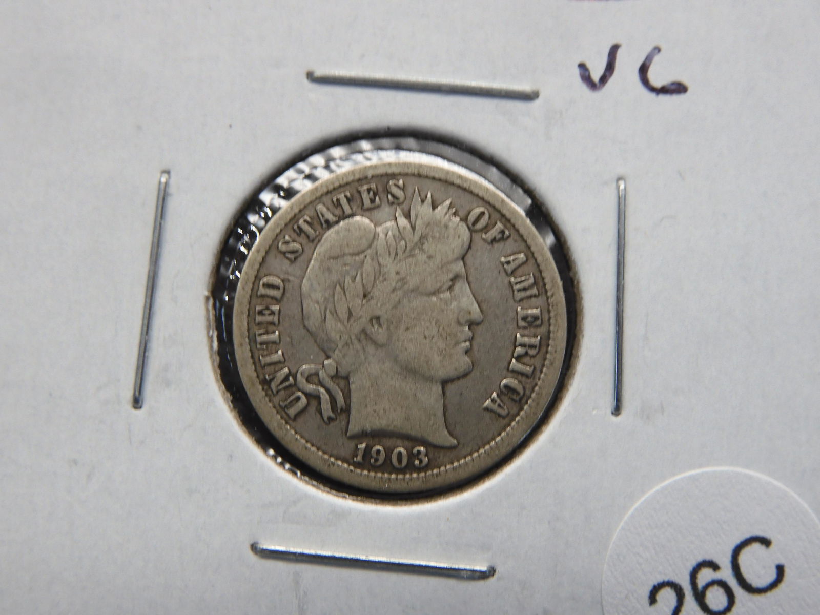 1903-O Barber 10c.  VG. (1 of 3)