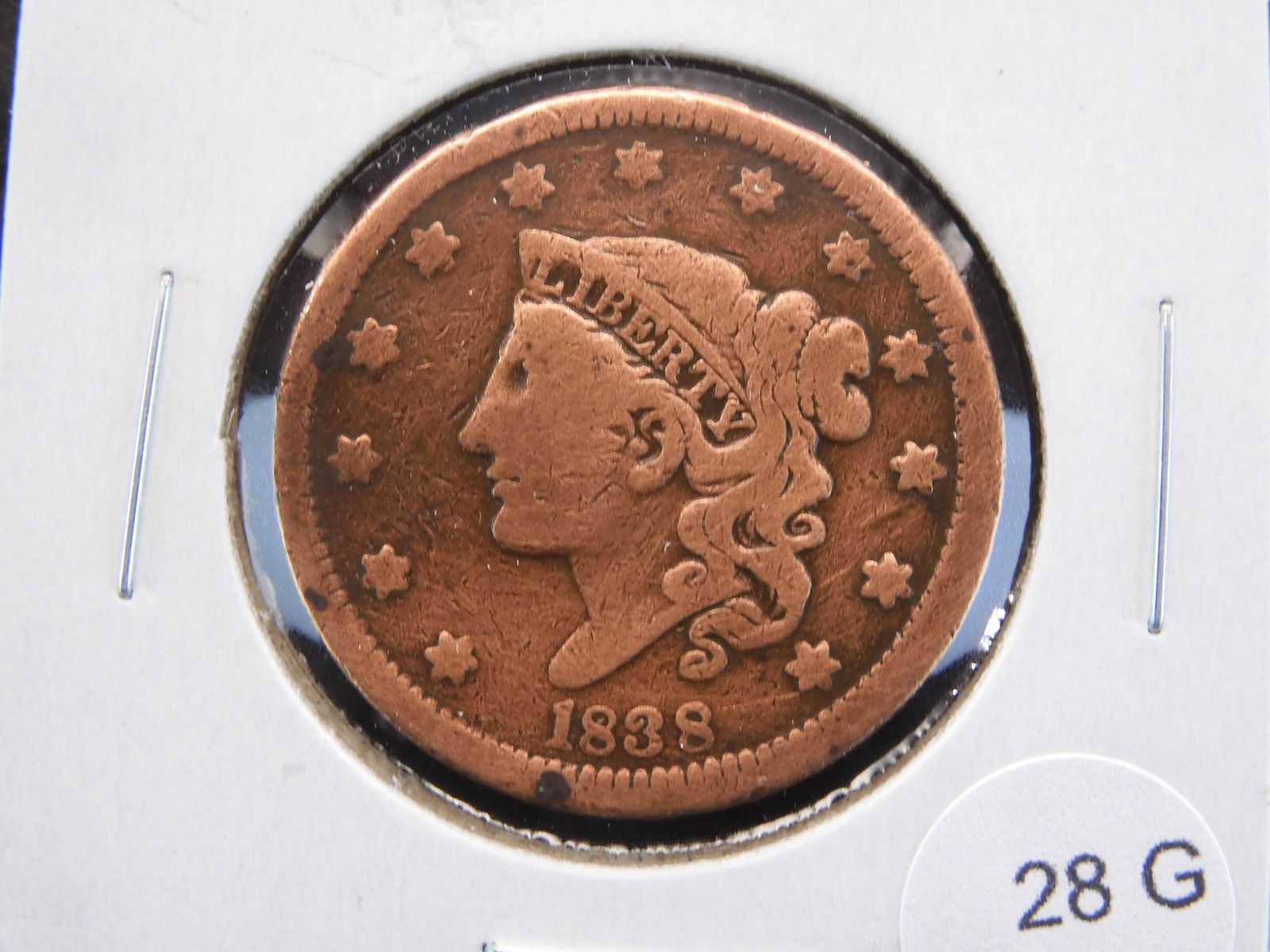 1838 Large Cent. (1 of 3)