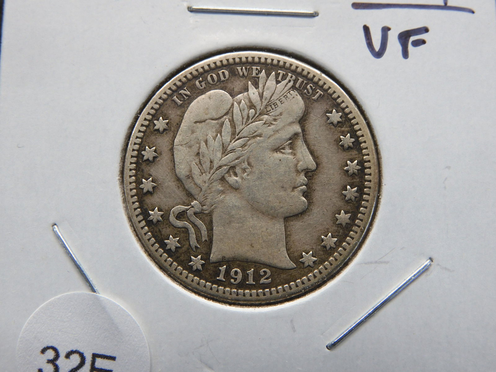 1912-S Barber 25c.  VF.  Scarce. (1 of 3)