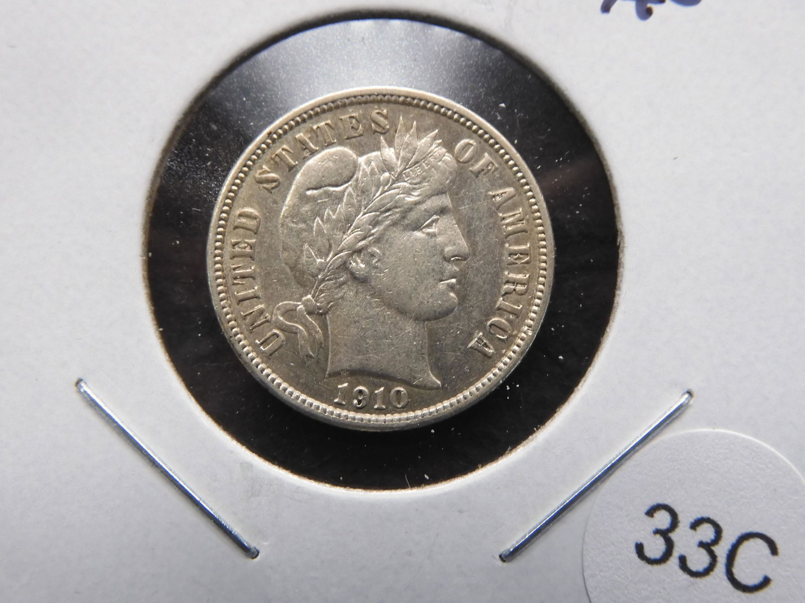 1910 Barber 10c.  AU. (1 of 3)
