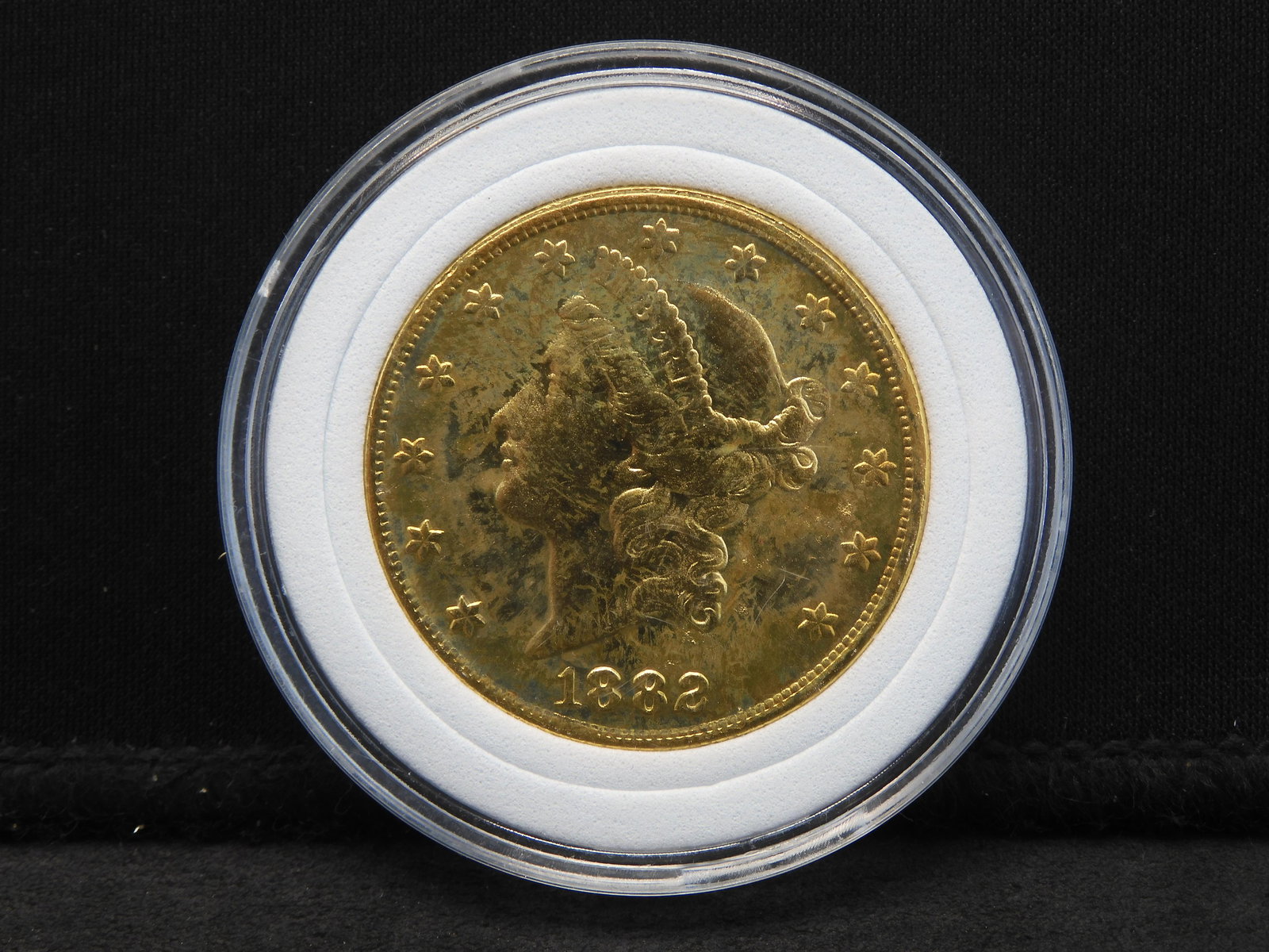 Copy - 24 kt Gold Plated 1882 Twenty Dollar Replica of: Copy - 24 kt Gold Plated 1882 Twenty Dollar Replica of a $100,000 Coin Beautiful (Not Pure Gold)