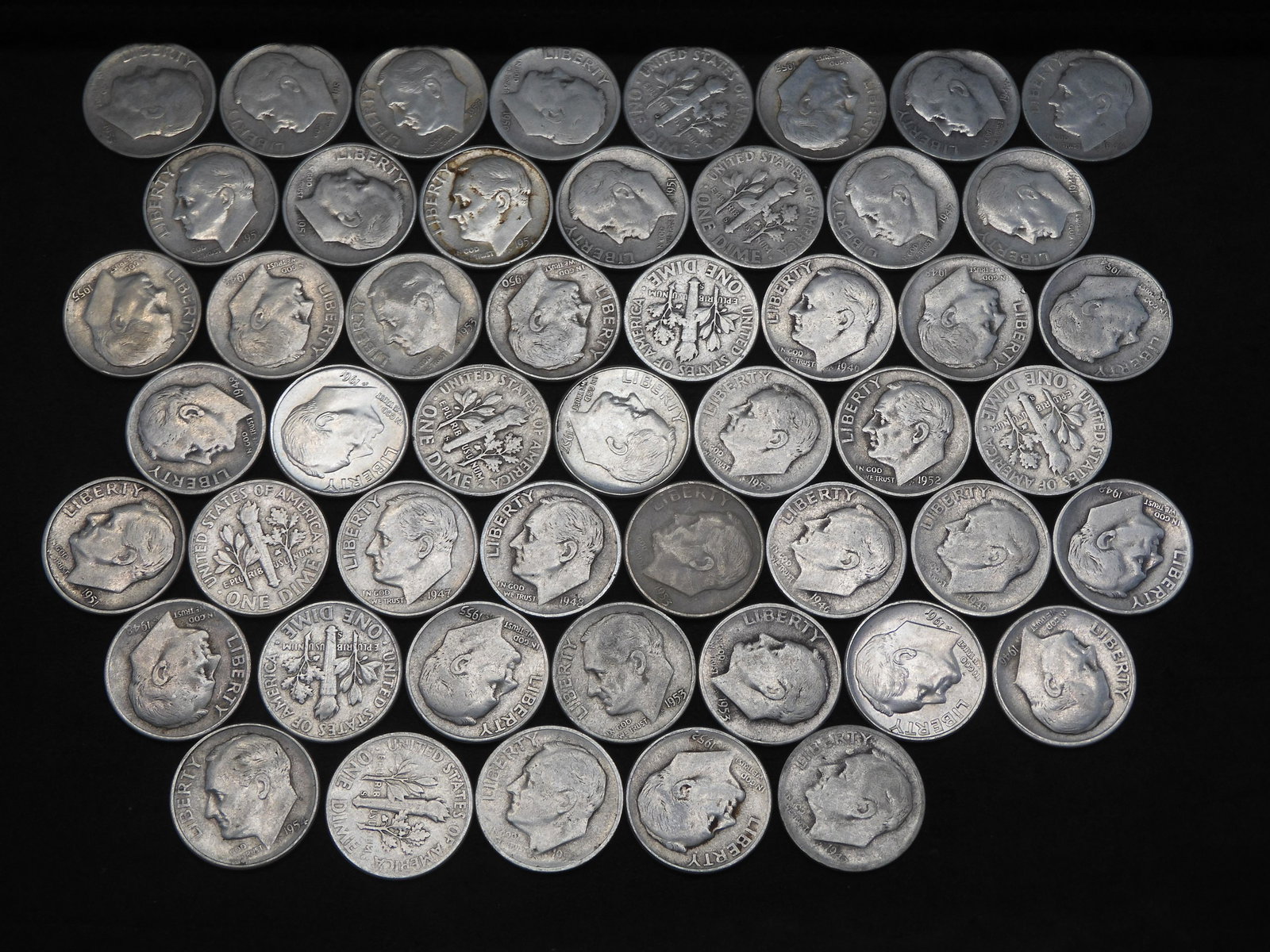 50 Roosevelt Dime all 90% Silver (1 of 3)