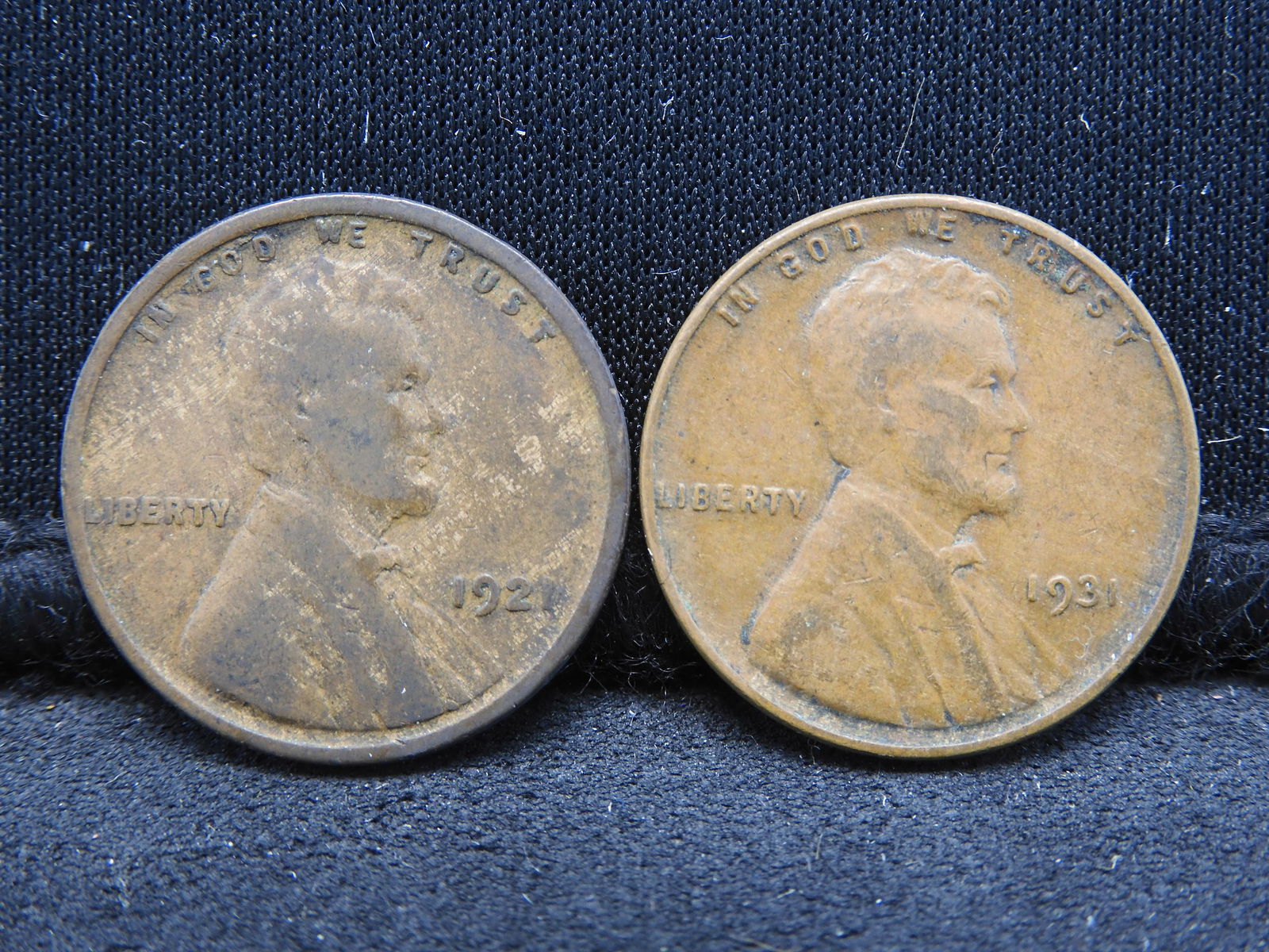 1921 & 1931 Lincoln Wheat Cents (1 of 2)