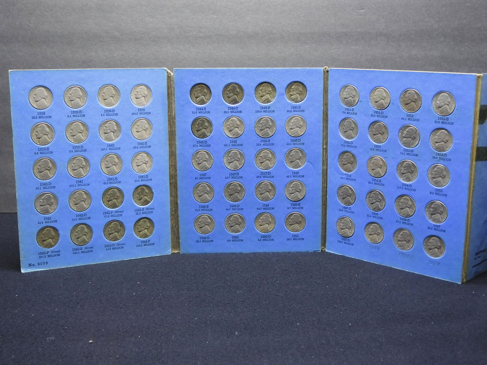 Whitman Coin Folder w/a Complete Set of Jefferson (1 of 7)