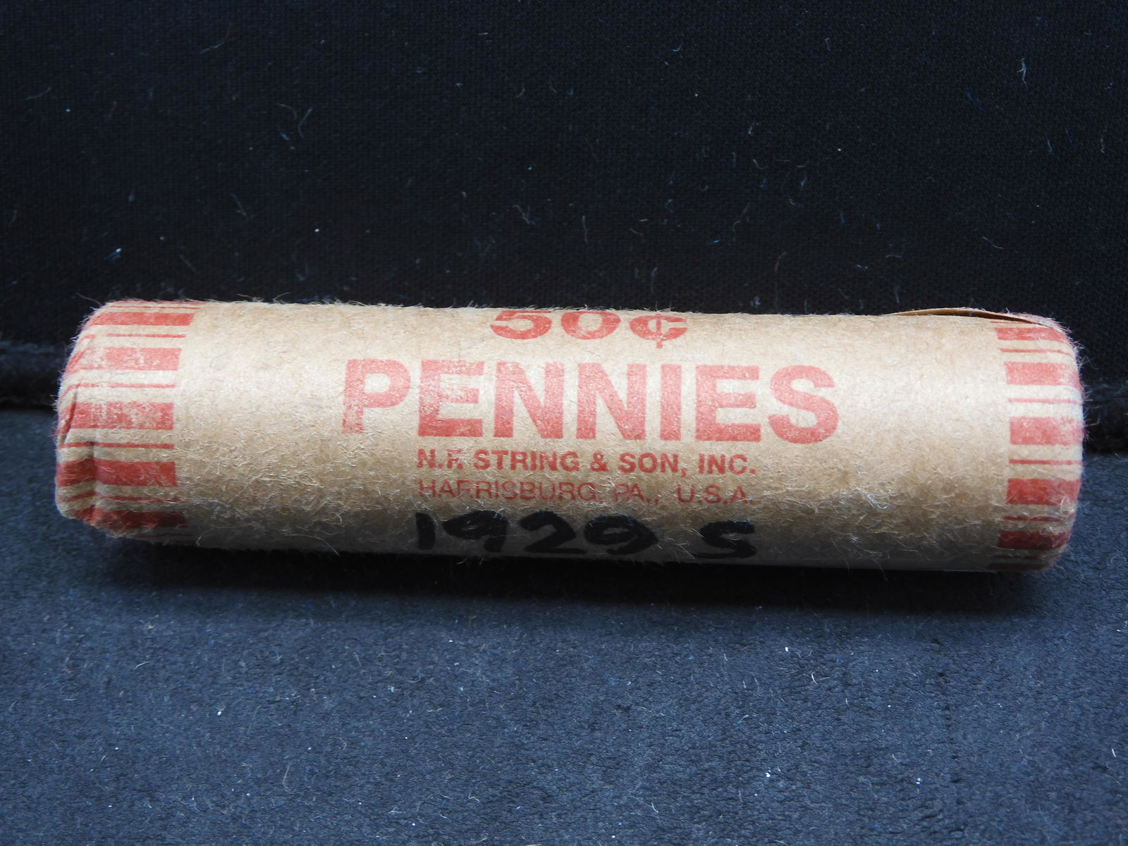 1929-S Lincoln Wheat Cent Roll (1 of 3)