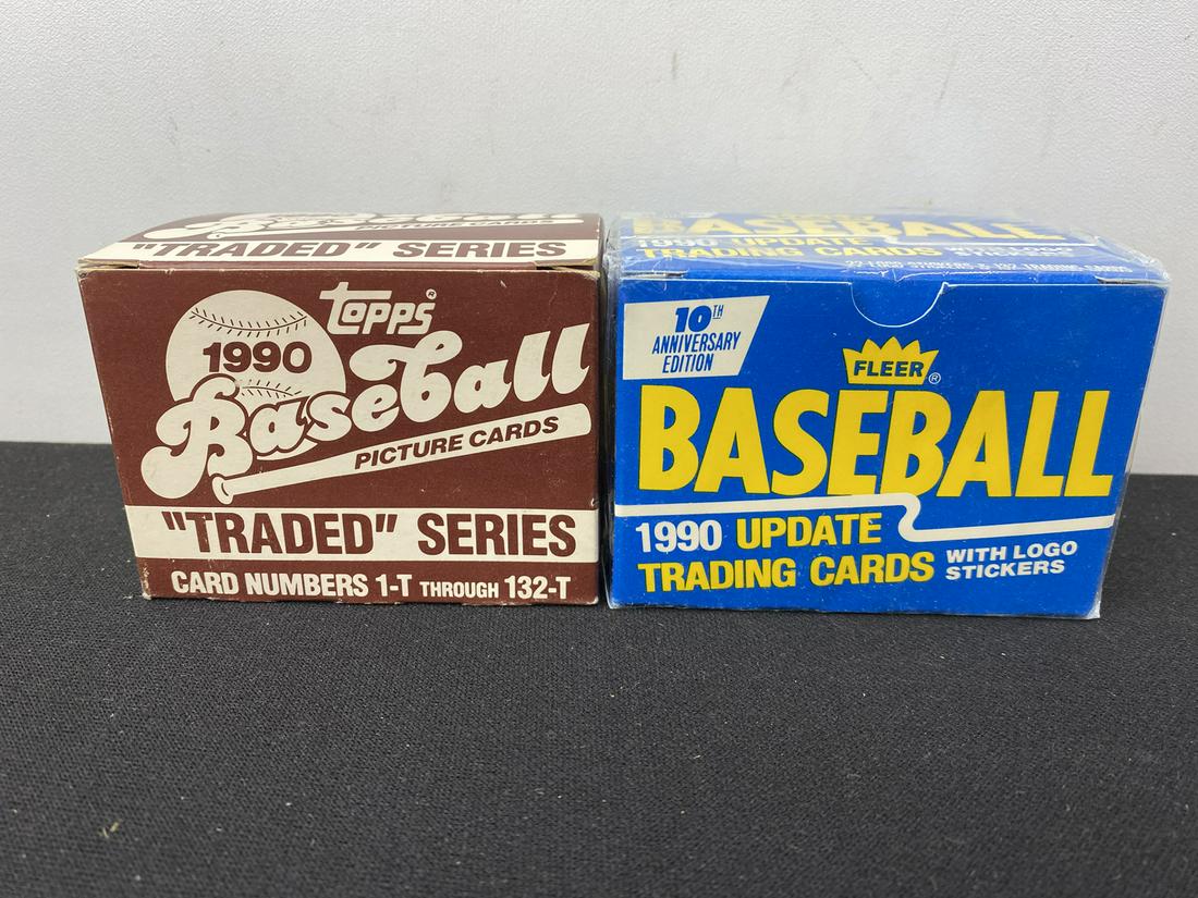 1990 Topps Traded & 1990 Fleer Update Baseball Sets (1 of 2)