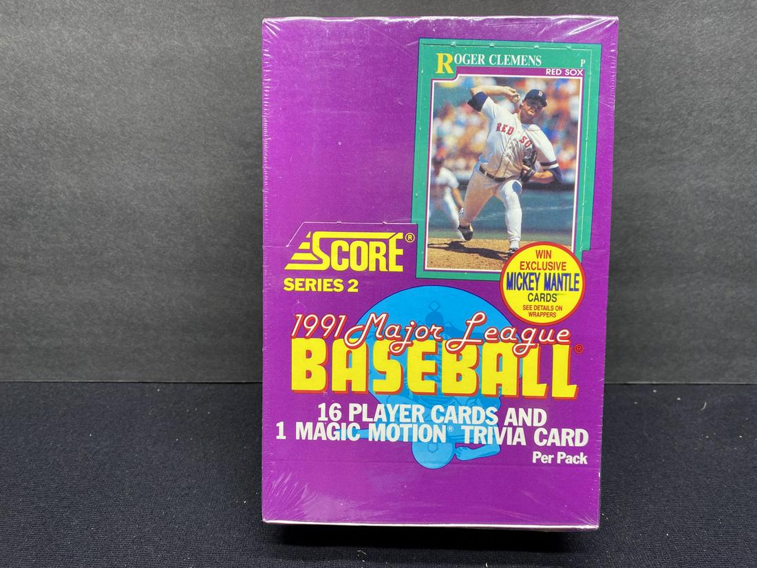 1991 Score Series 2 Baseball Unopened Sealed Box (1 of 3)