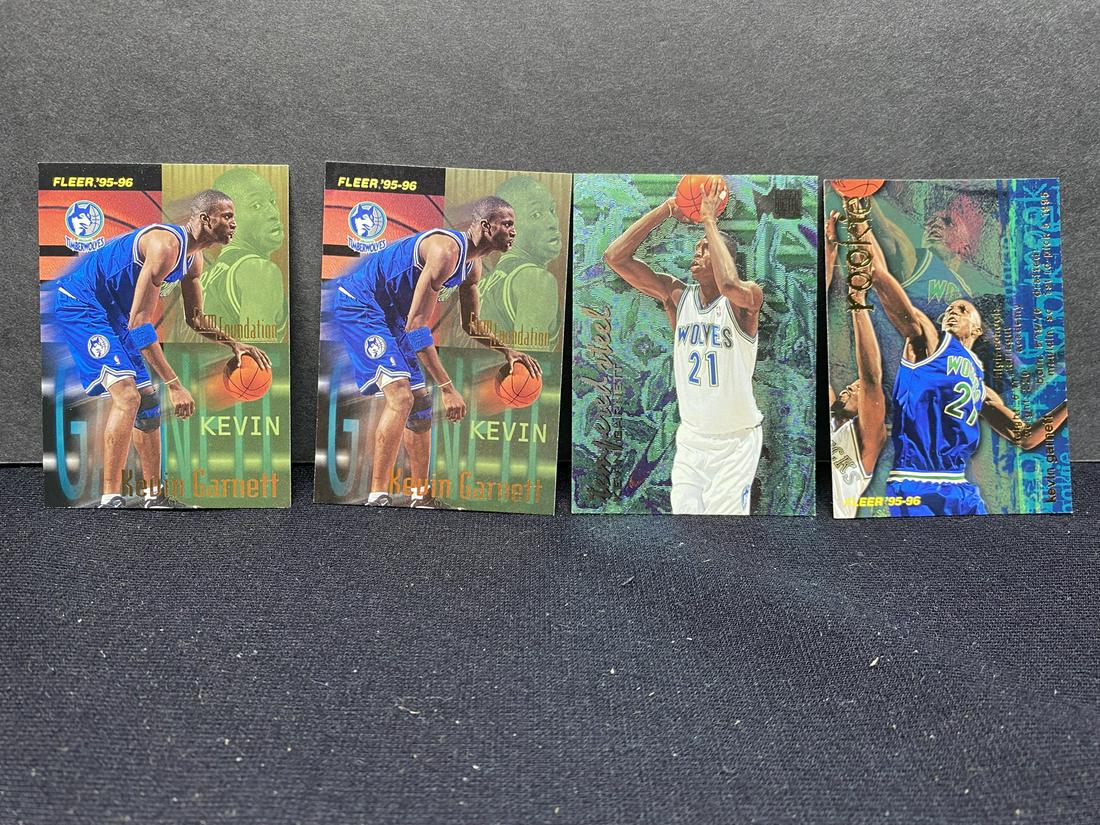 Kevin Garnett RC Card Lot of 4 (1 of 2)