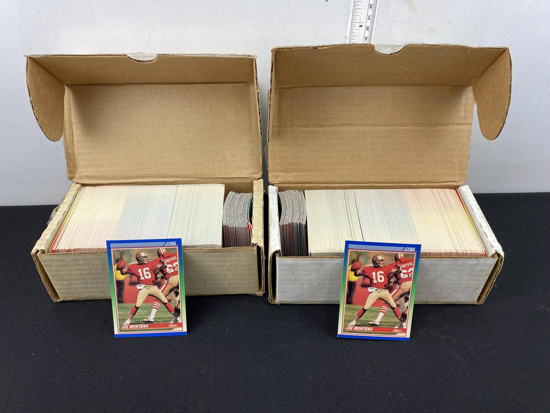 Lot of (2) 1990 Score Football Series Sets (1 of 3)