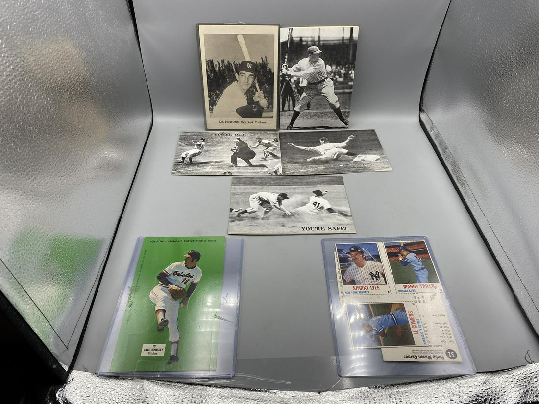 Assorted Vintage BaseballLot - Jay Publishing Joe: Assorted Vintage BaseballLot - Jay Publishing Joe Pepitone, 1977 Dan Mar Greeting Cards, 1978 Hostess
