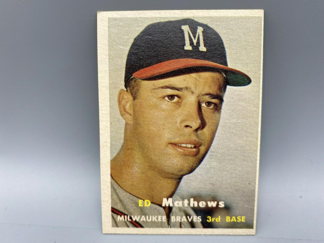 1957 Topps Eddie Mathews #250 (1 of 2)