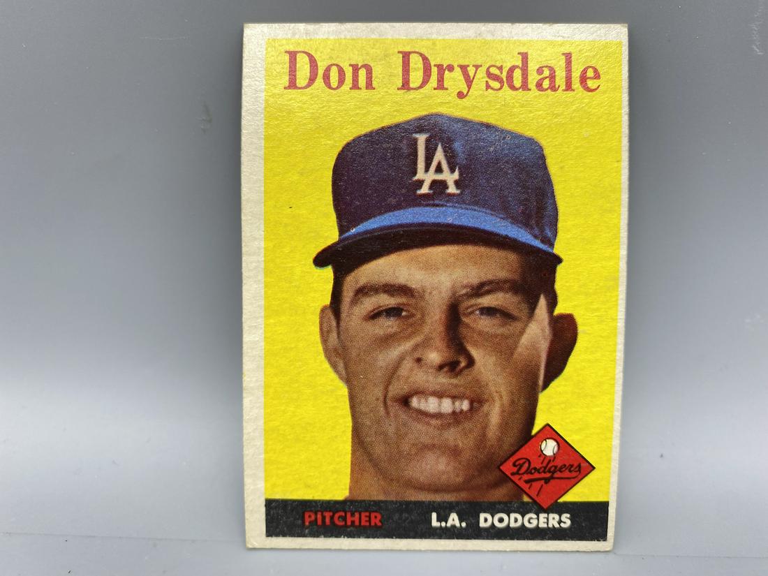 1958 Topps Don Drysdale #25: 1958 Topps Don Drysdale #25