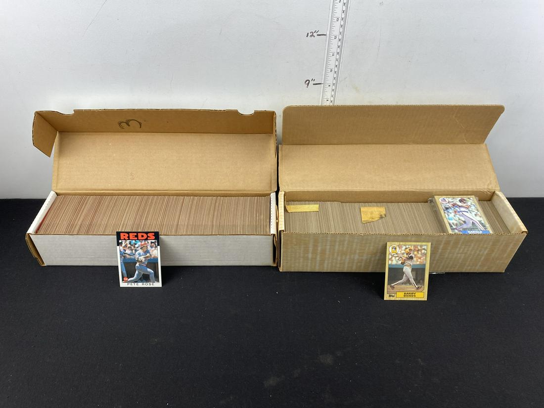 1986 & 1987 Topps Baseball Sets - Barry Bonds RC (1 of 5)