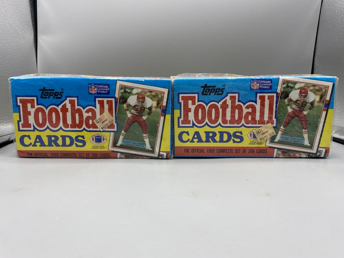 Lot of (2) 1989 Topps Football Complete Sealed Sets (1 of 3)