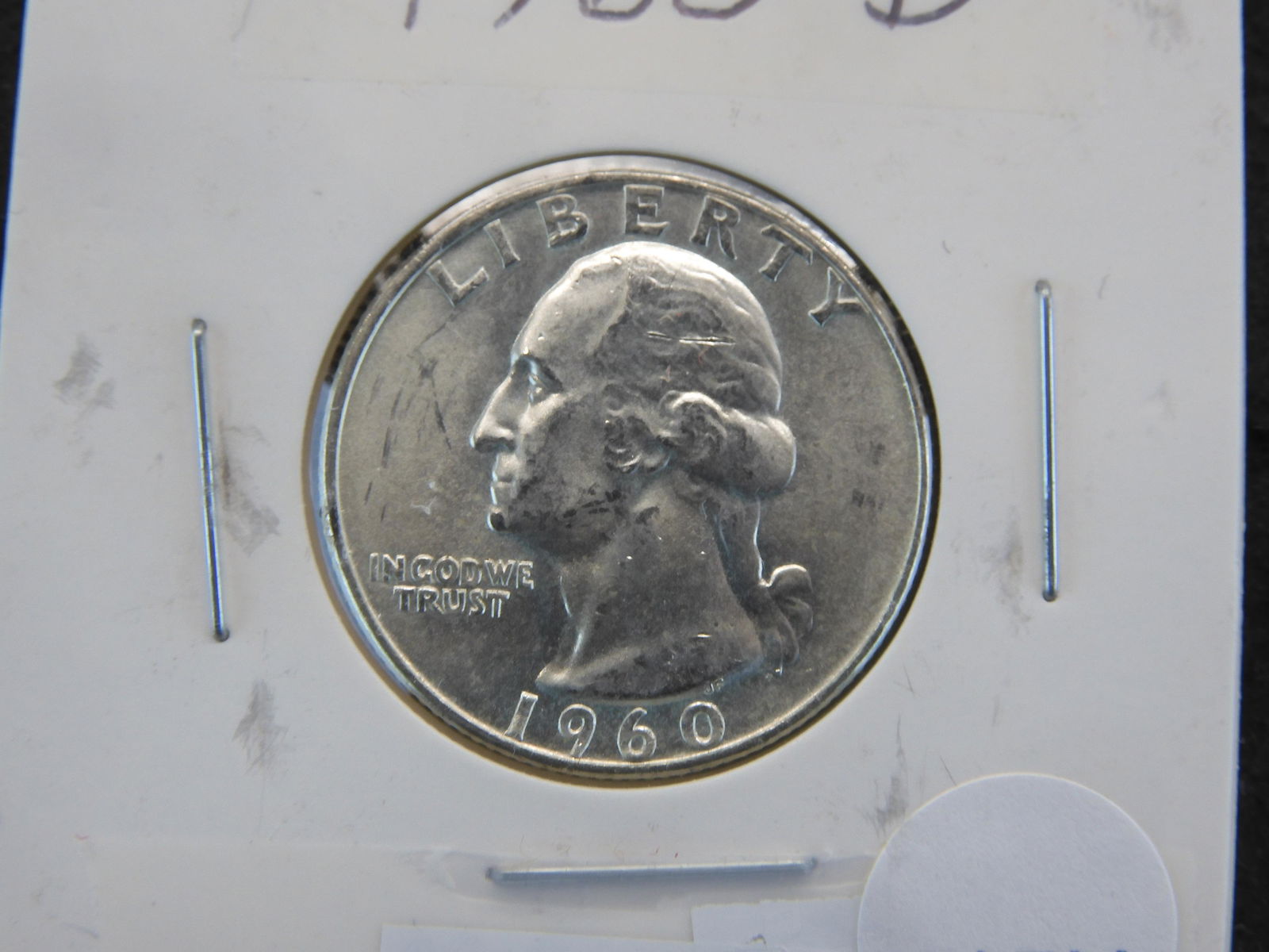 1960-D 90% Silver Washington Quarter (1 of 3)