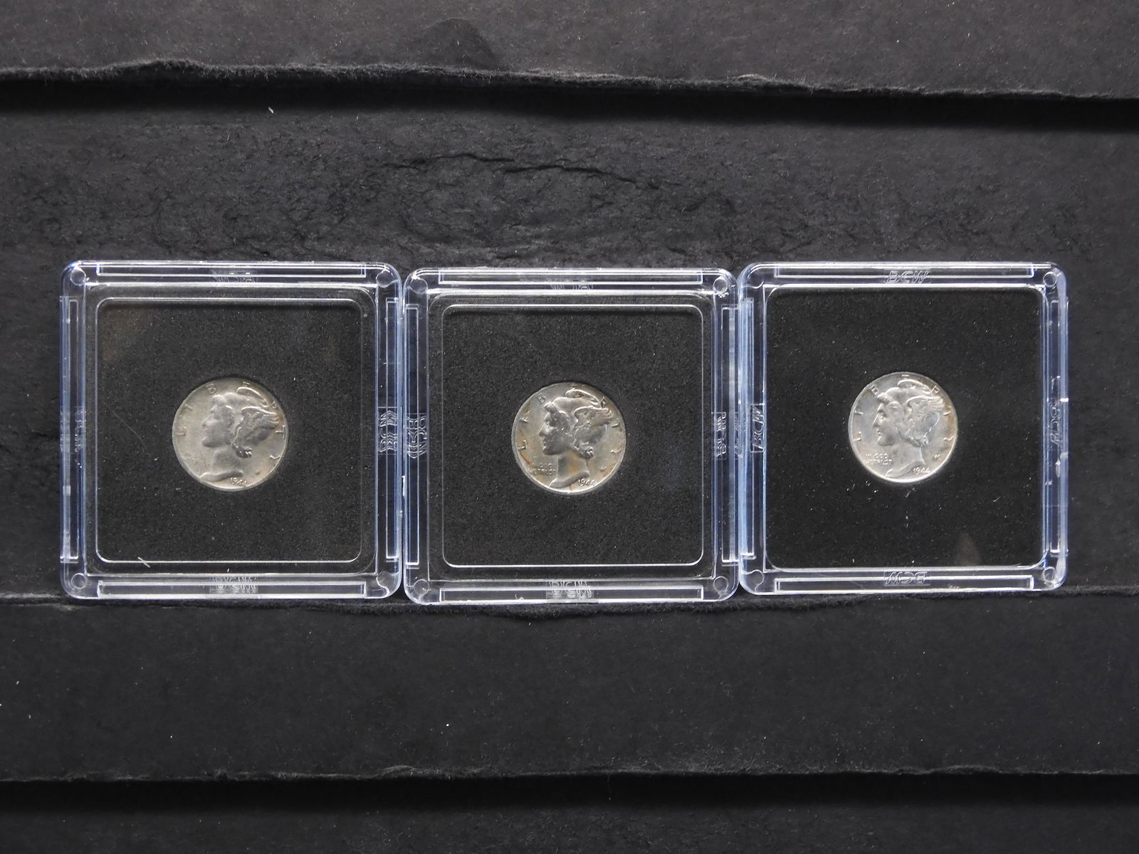 1944 P, D & S Year Set Mercury Dimes (1 of 2)