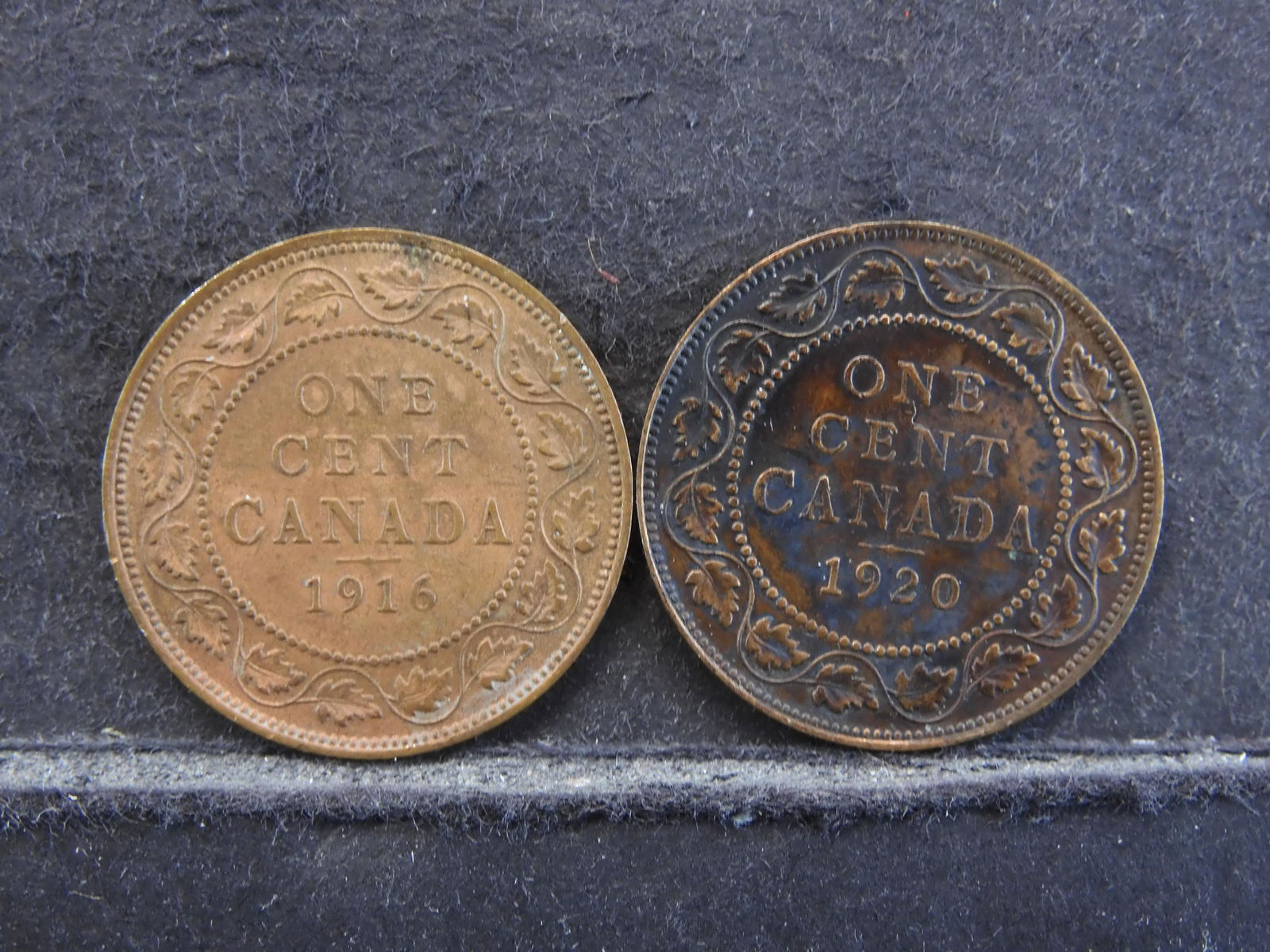 1916 & 1920 CANADIAN CENTS, NICE GRADES! (1 of 2)