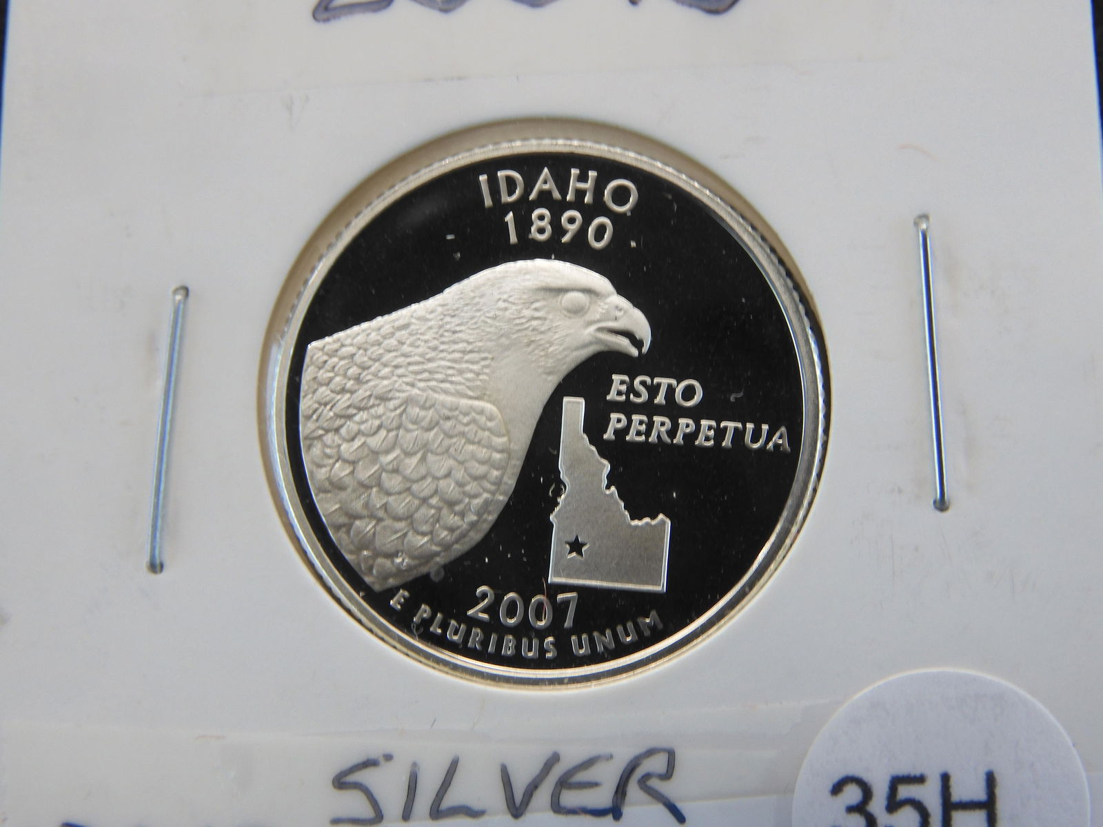 2007-S 90% Silver Proof Quarter Idaho Esto Perpetua (1 of 3)