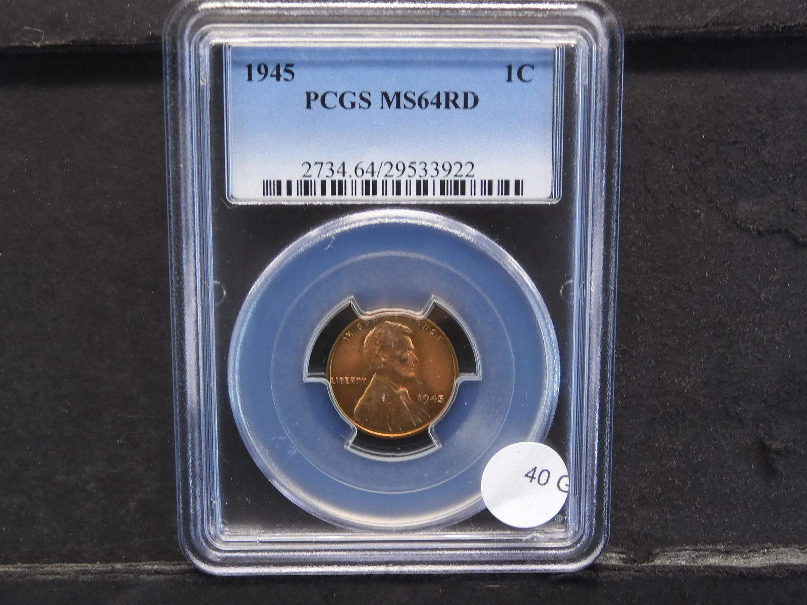 1945 Lincoln Wheat Cent PCGS MS64RD (1 of 4)