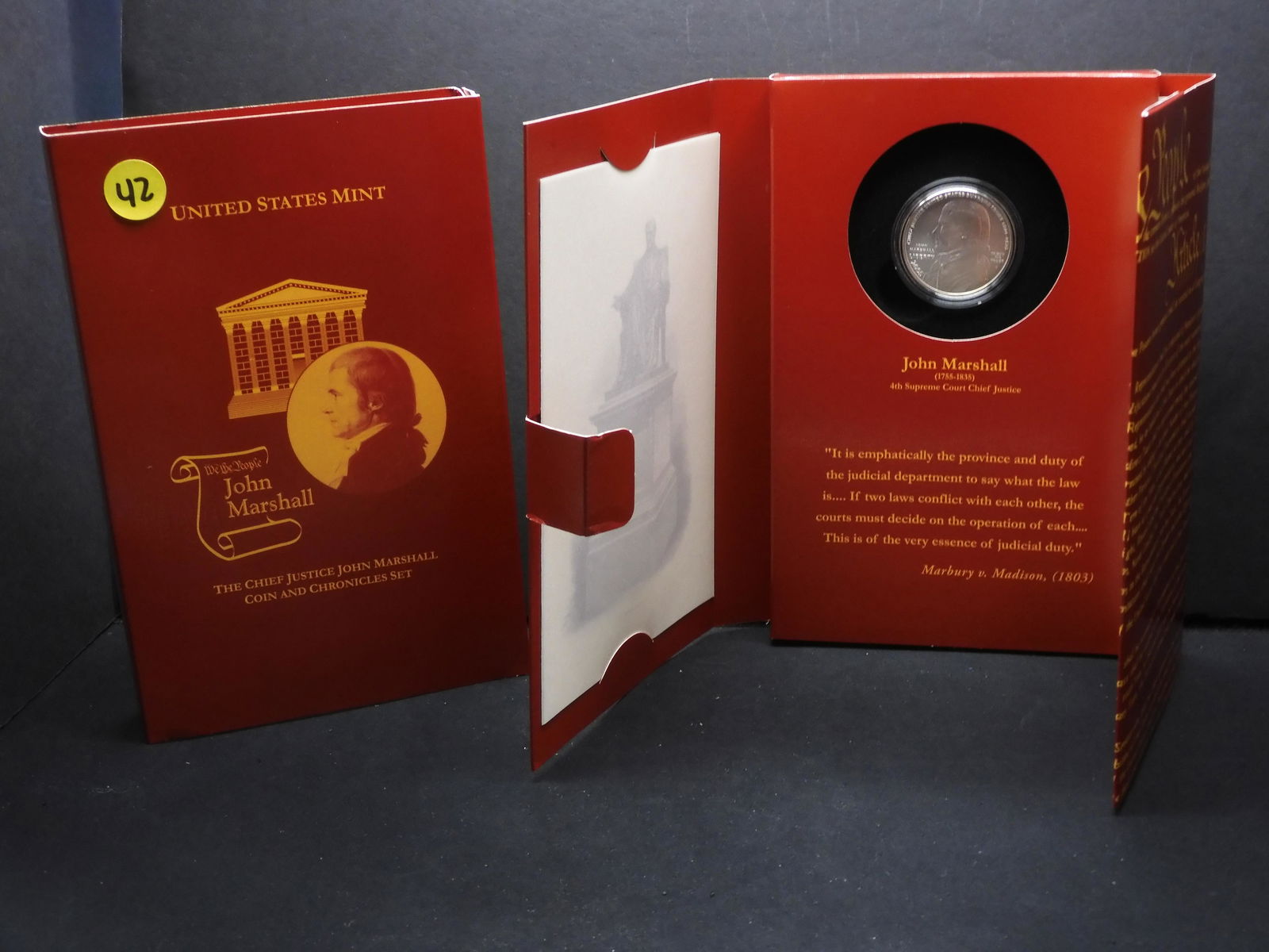 U.S Mint John Marshall Comm. Set: U.S Mint John Marshall Comm. Set
