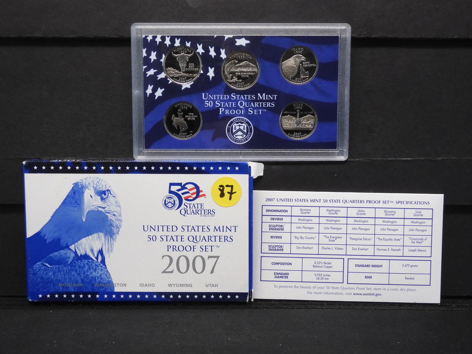 2007-S 50 State Quarters Proof Set (1 of 4)