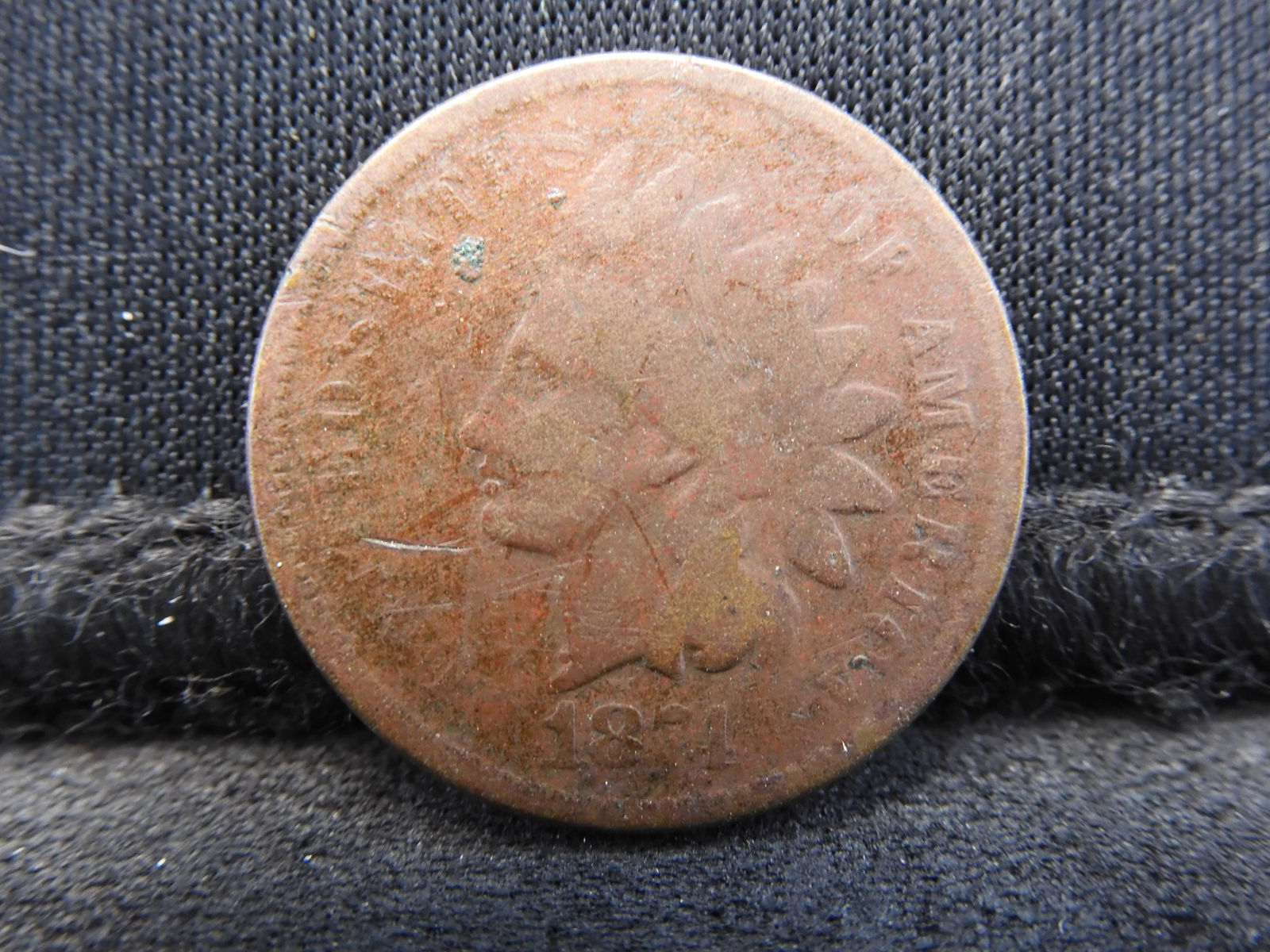 1874 Indian Head Cent - Tough Date!!! (1 of 2)