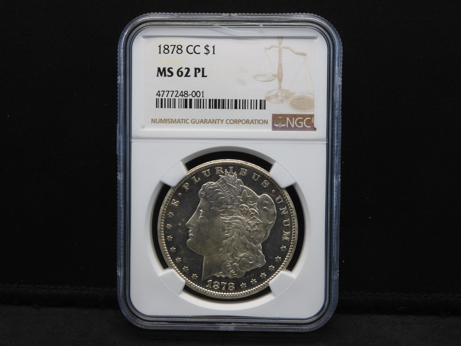 1878-CC NGC MS62 PL Morgan Silver Dollar - Tough Date!! (1 of 4)