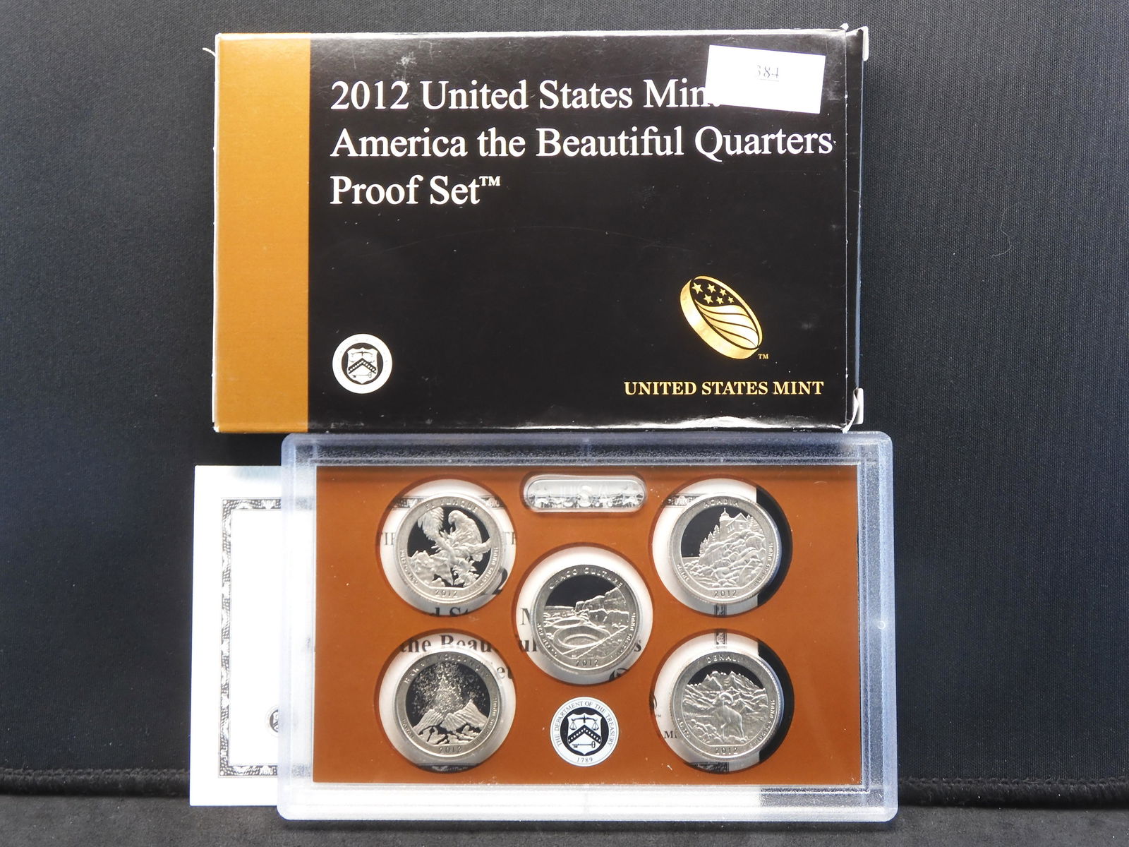 2012-S U.S. America the Beautiful Quarter Proof Set OGP (1 of 4)