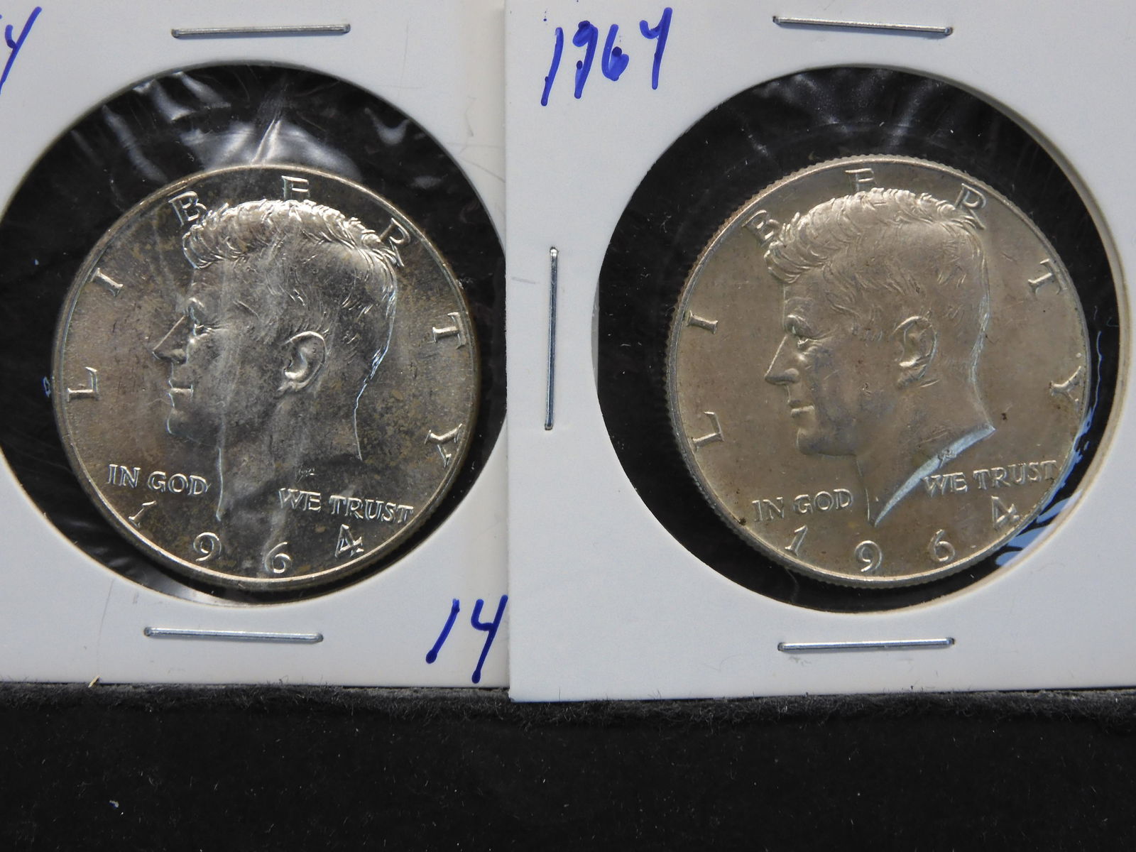 (2) 1964 Kennedy Half Dollars (1 of 3)