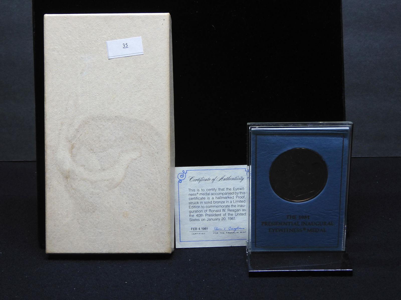 1981 Presidential Inaugural Eyewitness Medal - Proof (1 of 6)