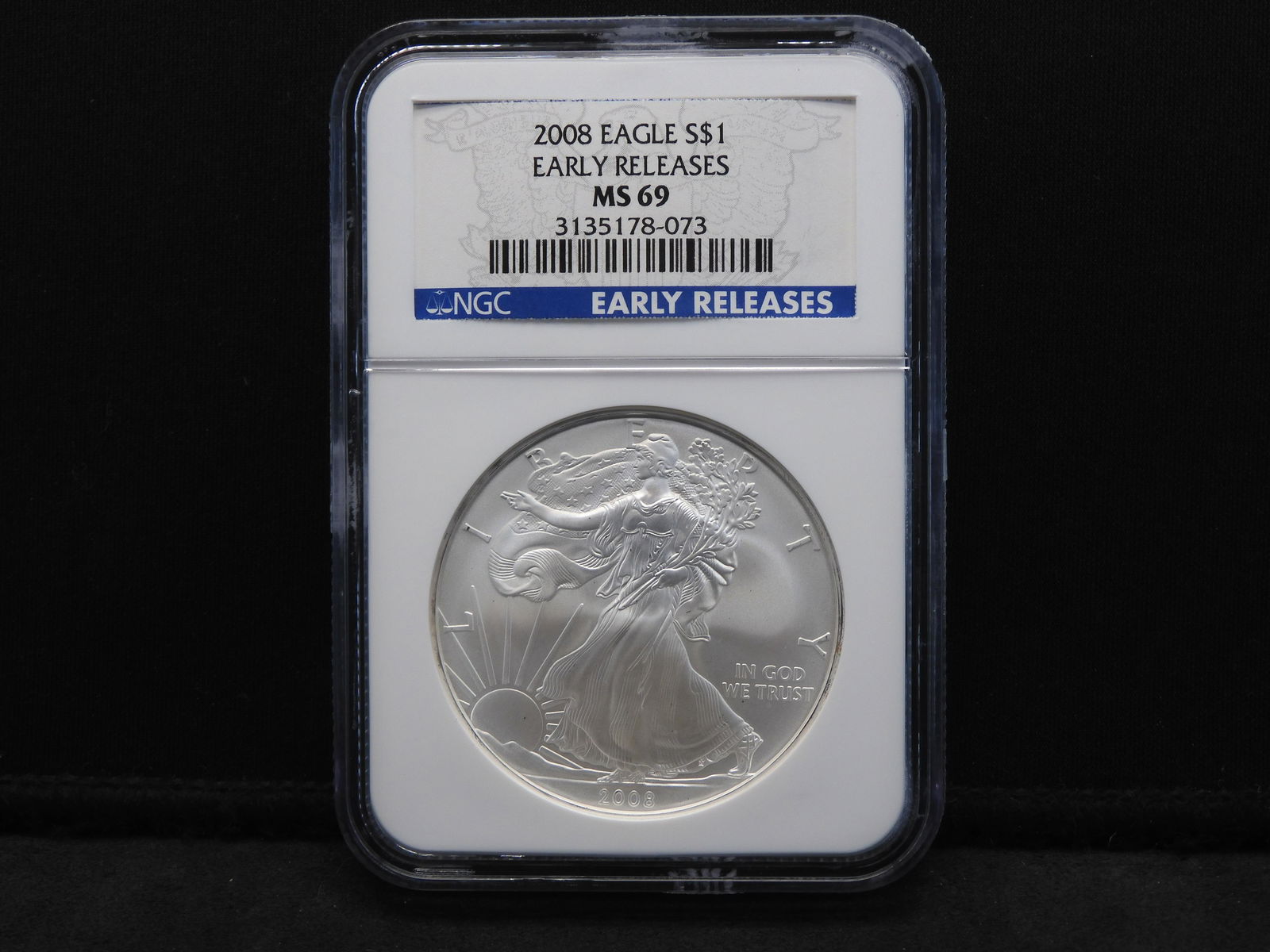 2008 NGC MS69 Early Releases American Silver Eagle (1 of 4)