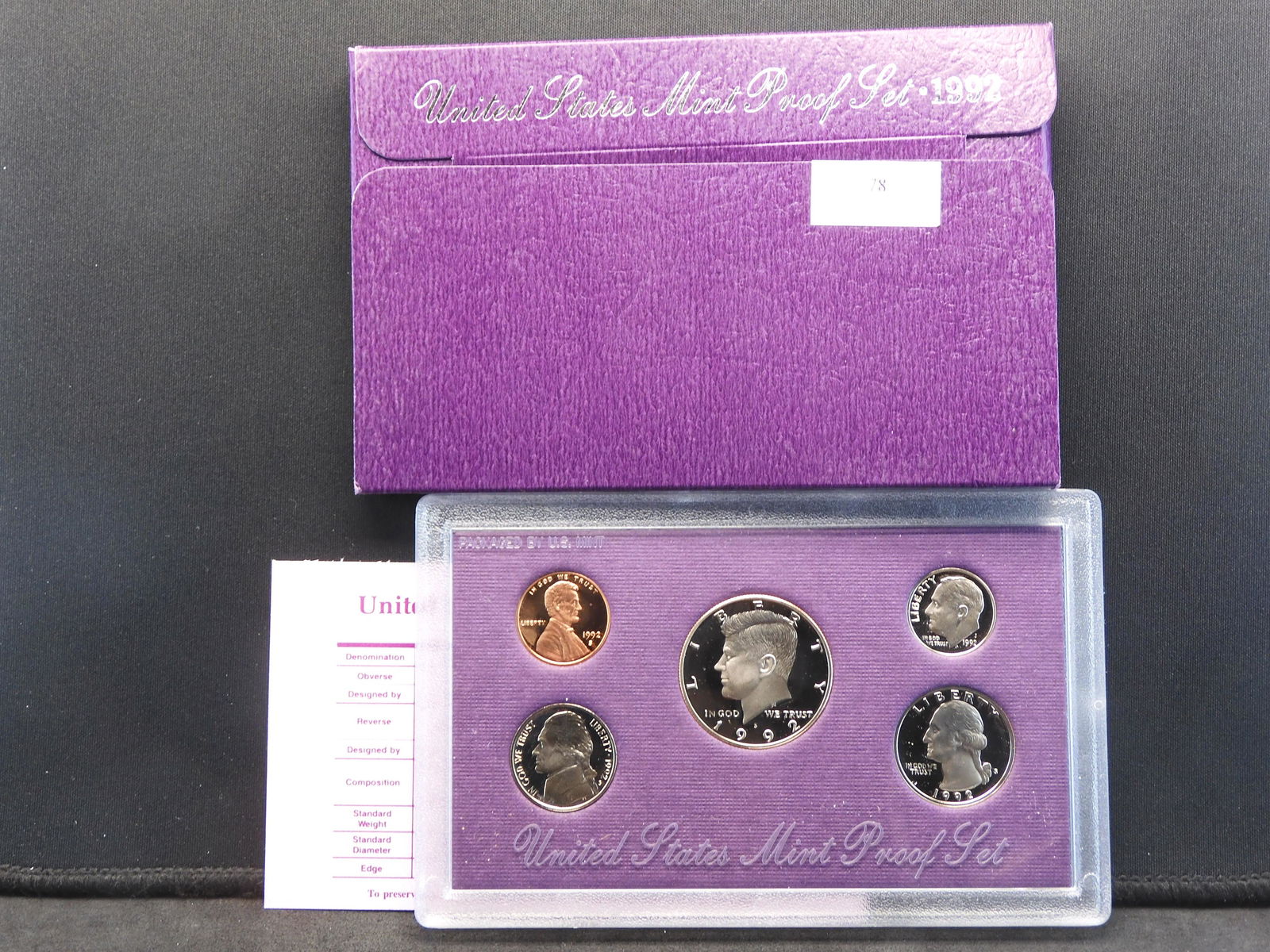 1992-S U.S. Mint Proof Set OGP (1 of 4)
