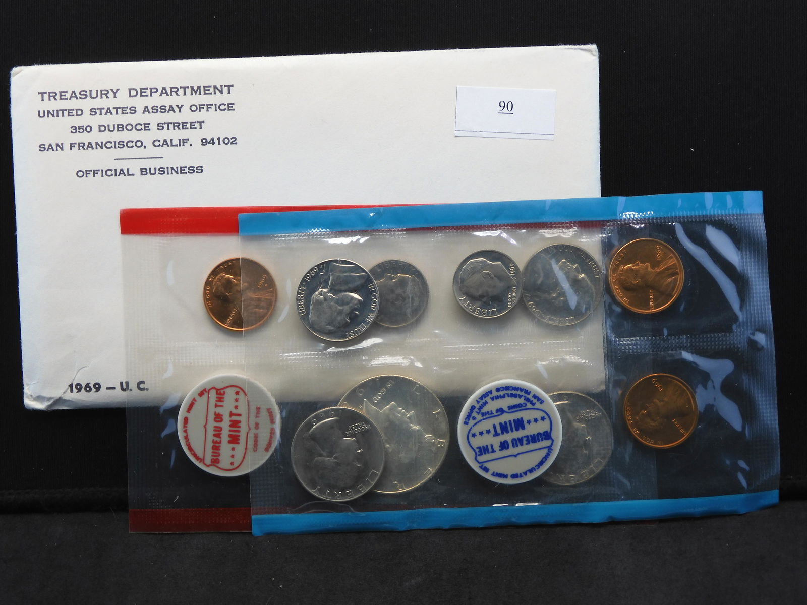 1969 U.S. Uncirculated P & D Mint Set OGP w/ 40% Silver (1 of 5)