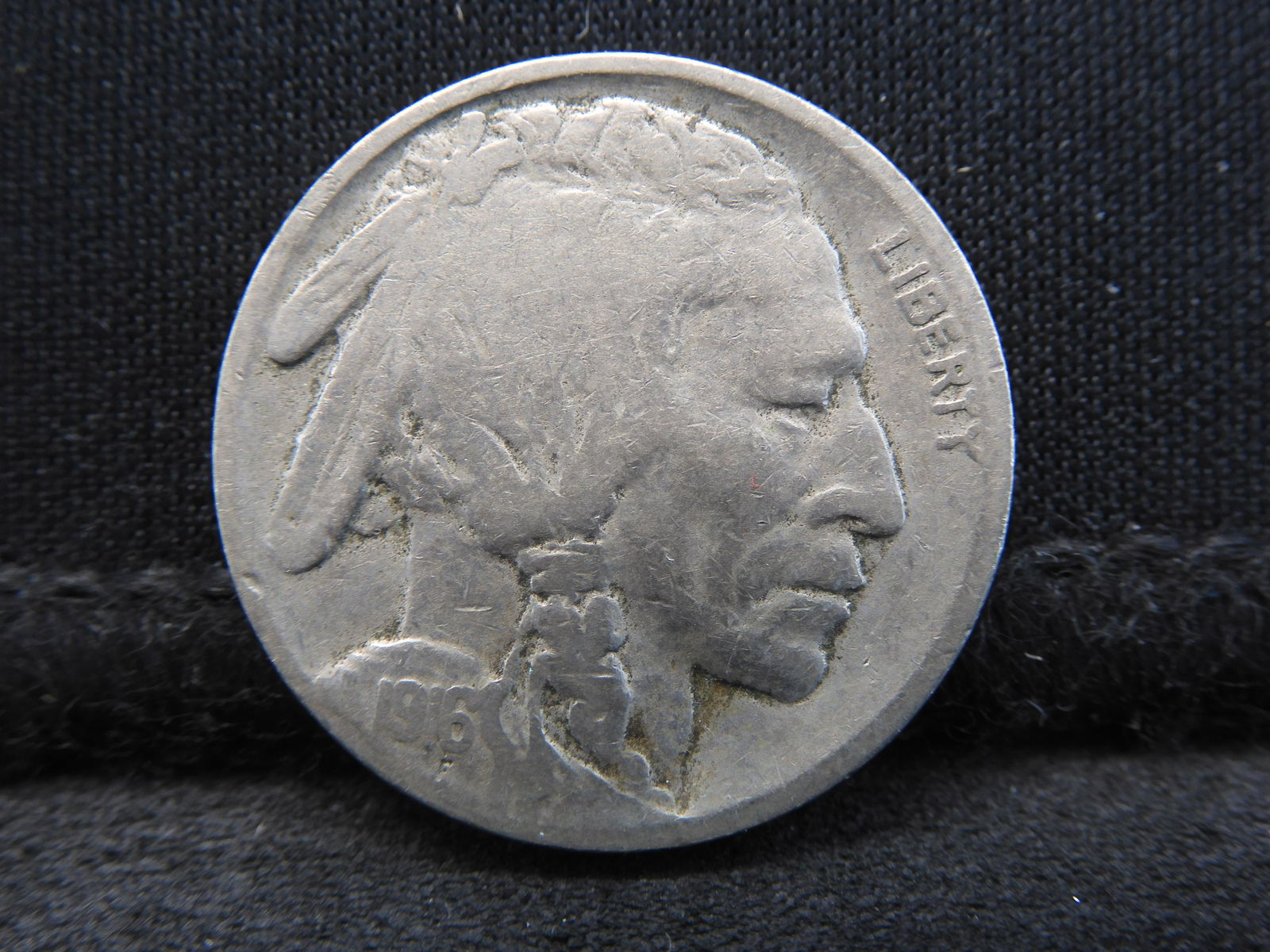 1916-S Buffalo Head Indian Nickel - Semi-Key Date! (1 of 2)