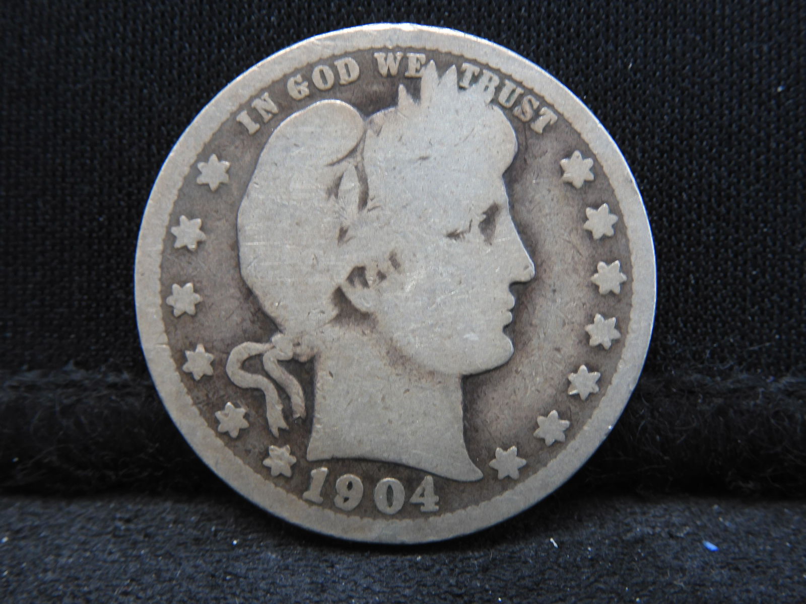 1904-O Barber Silver Quarter - Nice Circ Coin! (1 of 2)