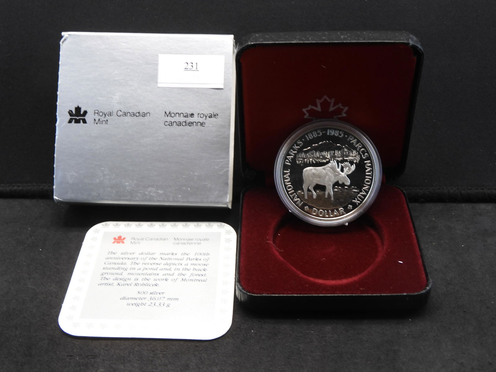 1985 Canadian Silver Dollar 100th Anniversary of (1 of 4)