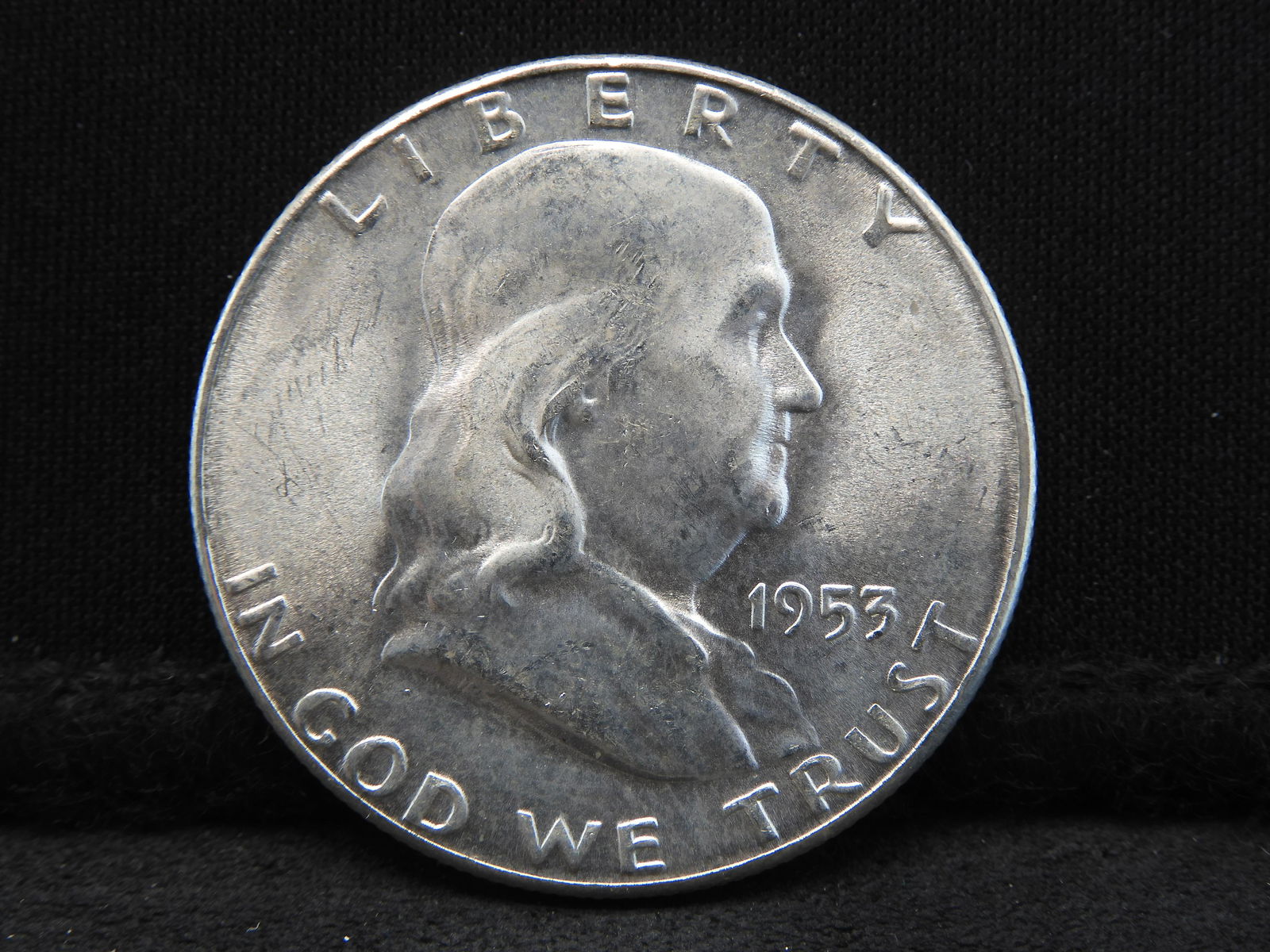 1953-S Franklin Silver Half Dollar - Condition GEM BU (1 of 2)