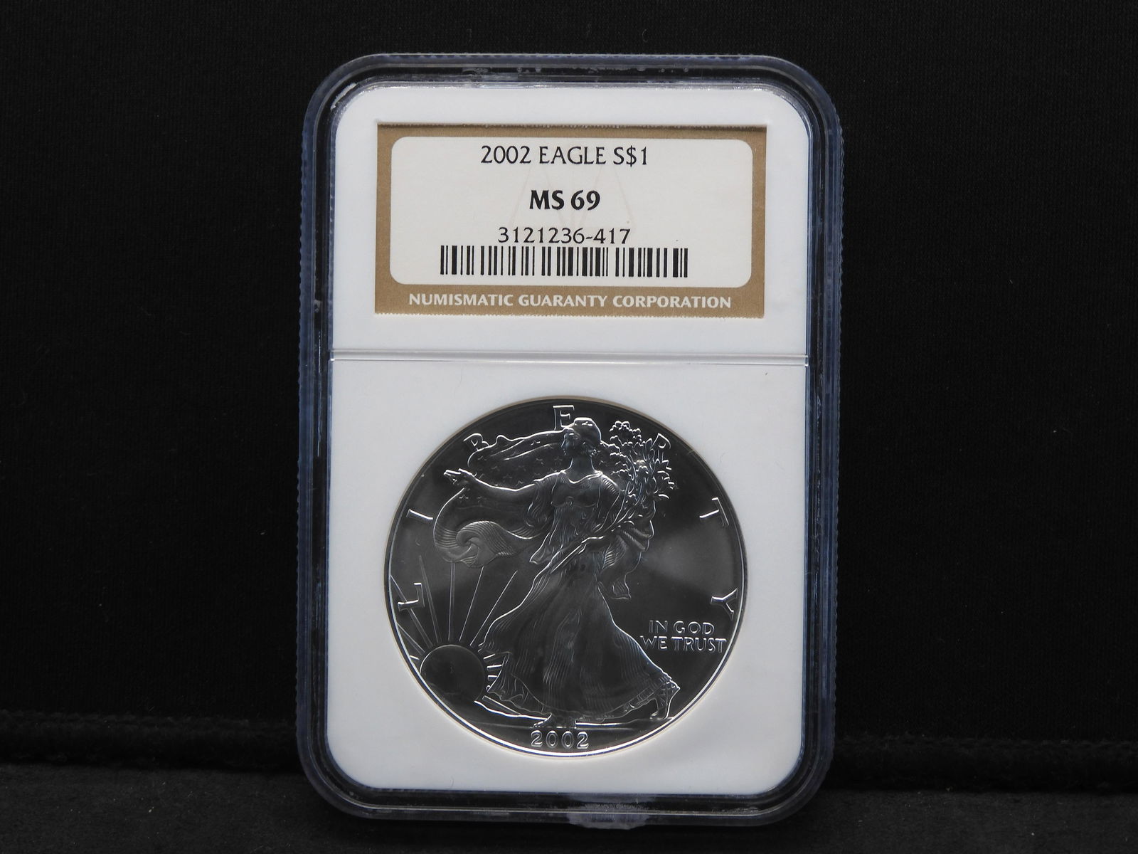 2002 NGC MS69 American Silver Eagle - Near Perfect in (1 of 4)